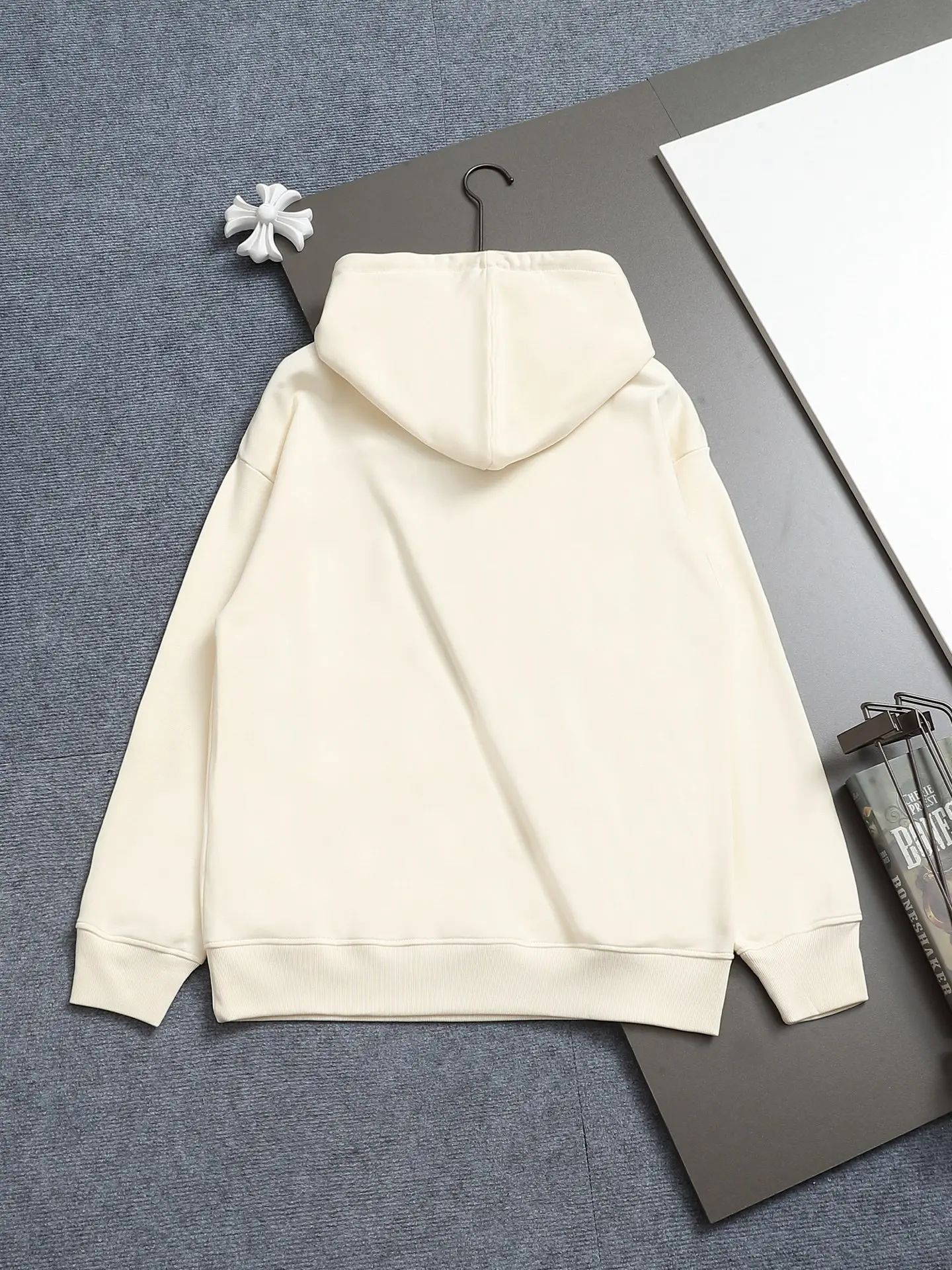Logo Patch Cotton-Blend Hoodie D19023285 — view 2