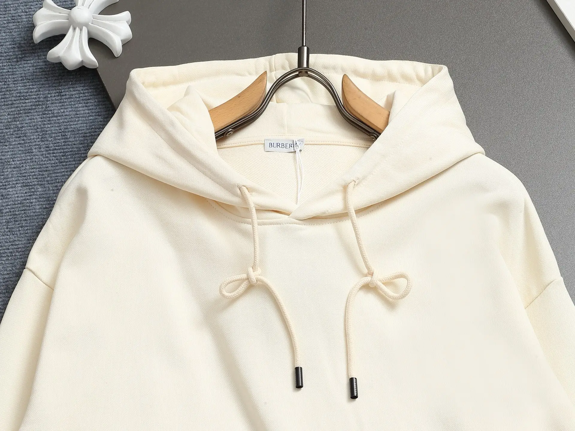 Logo Patch Cotton-Blend Hoodie D19023285 — view 3