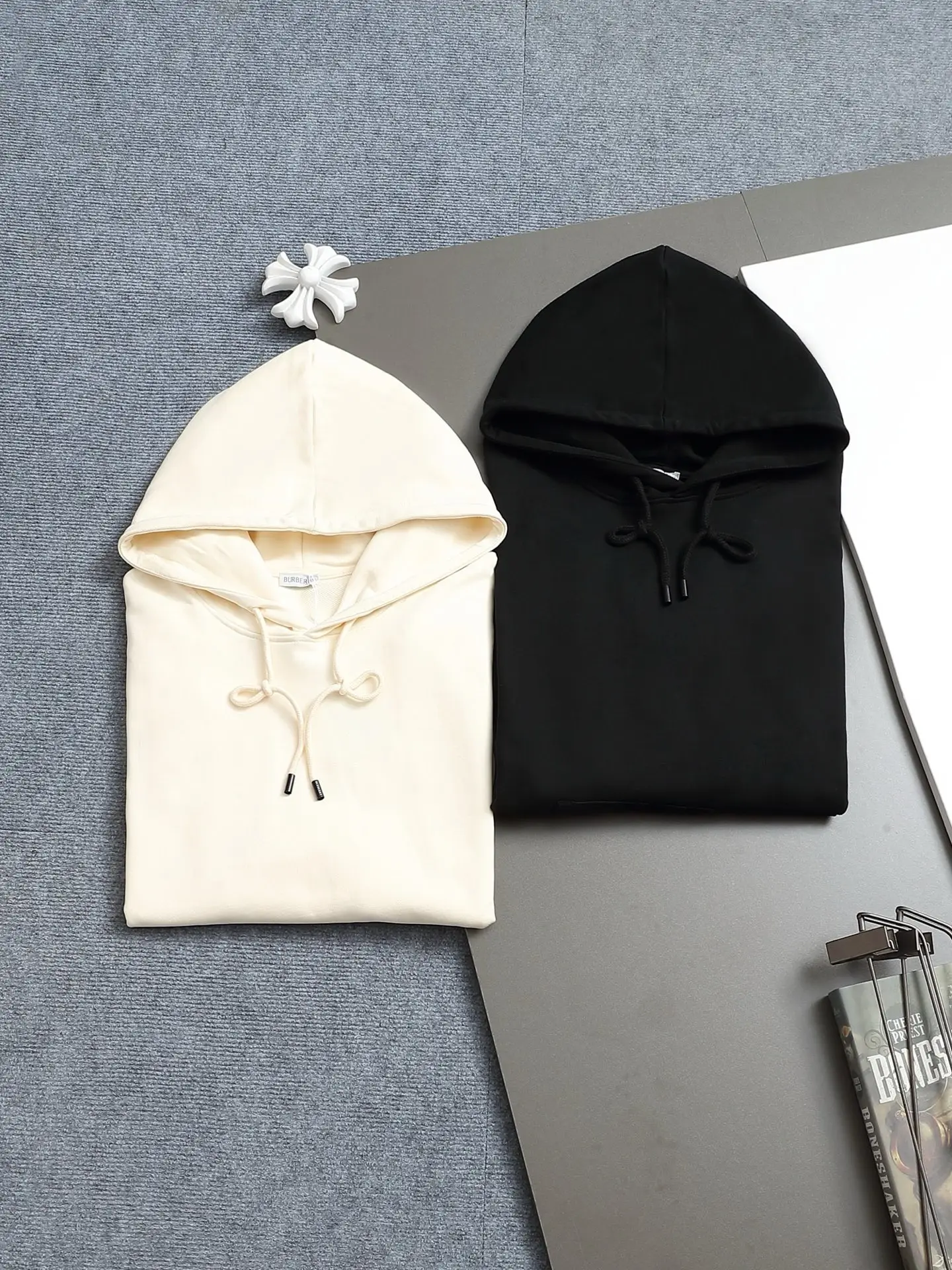 Logo Patch Cotton-Blend Hoodie D19023285 — view 11