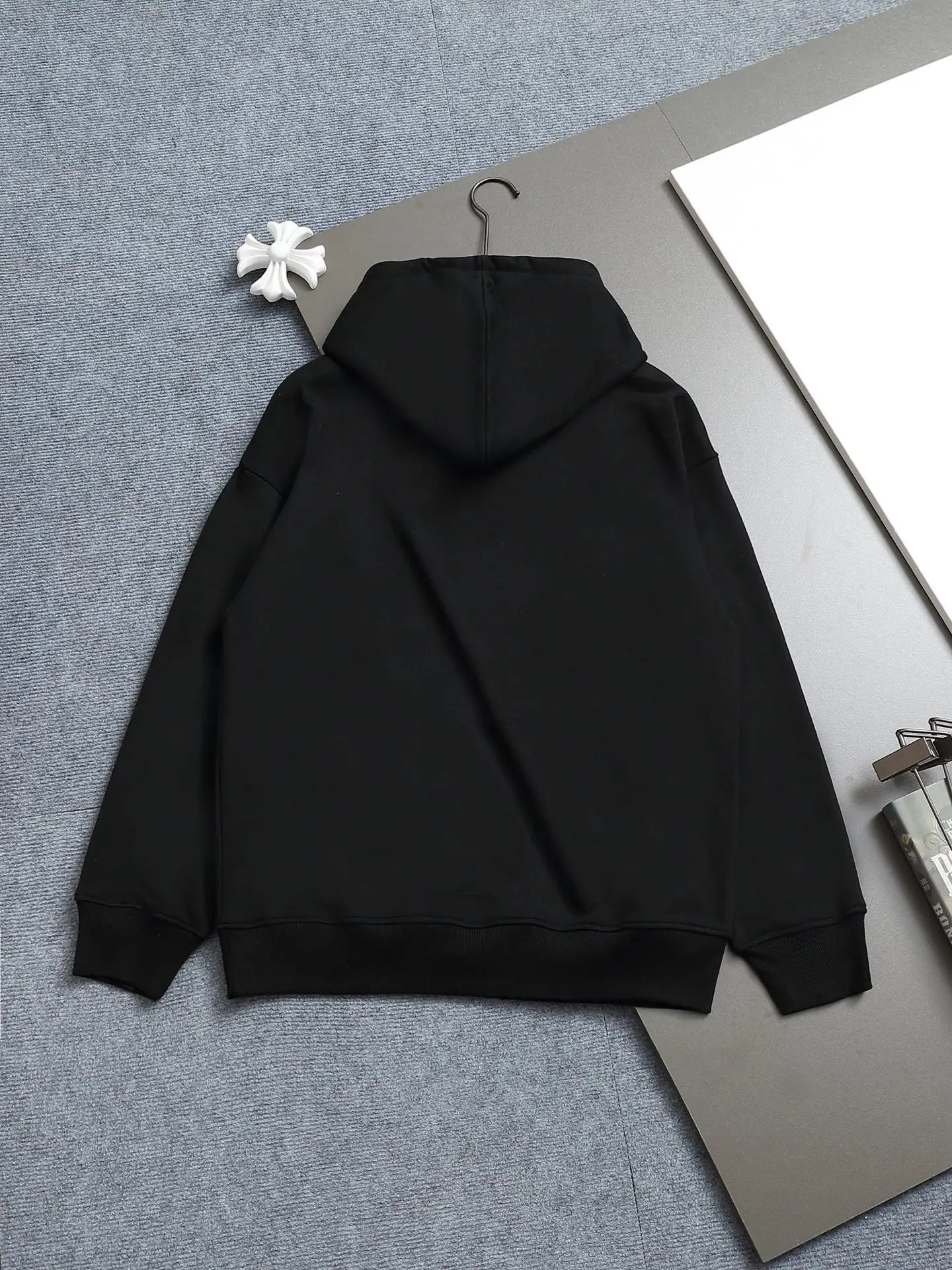 Logo Patch Cotton-Blend Hoodie D19023284 — view 2