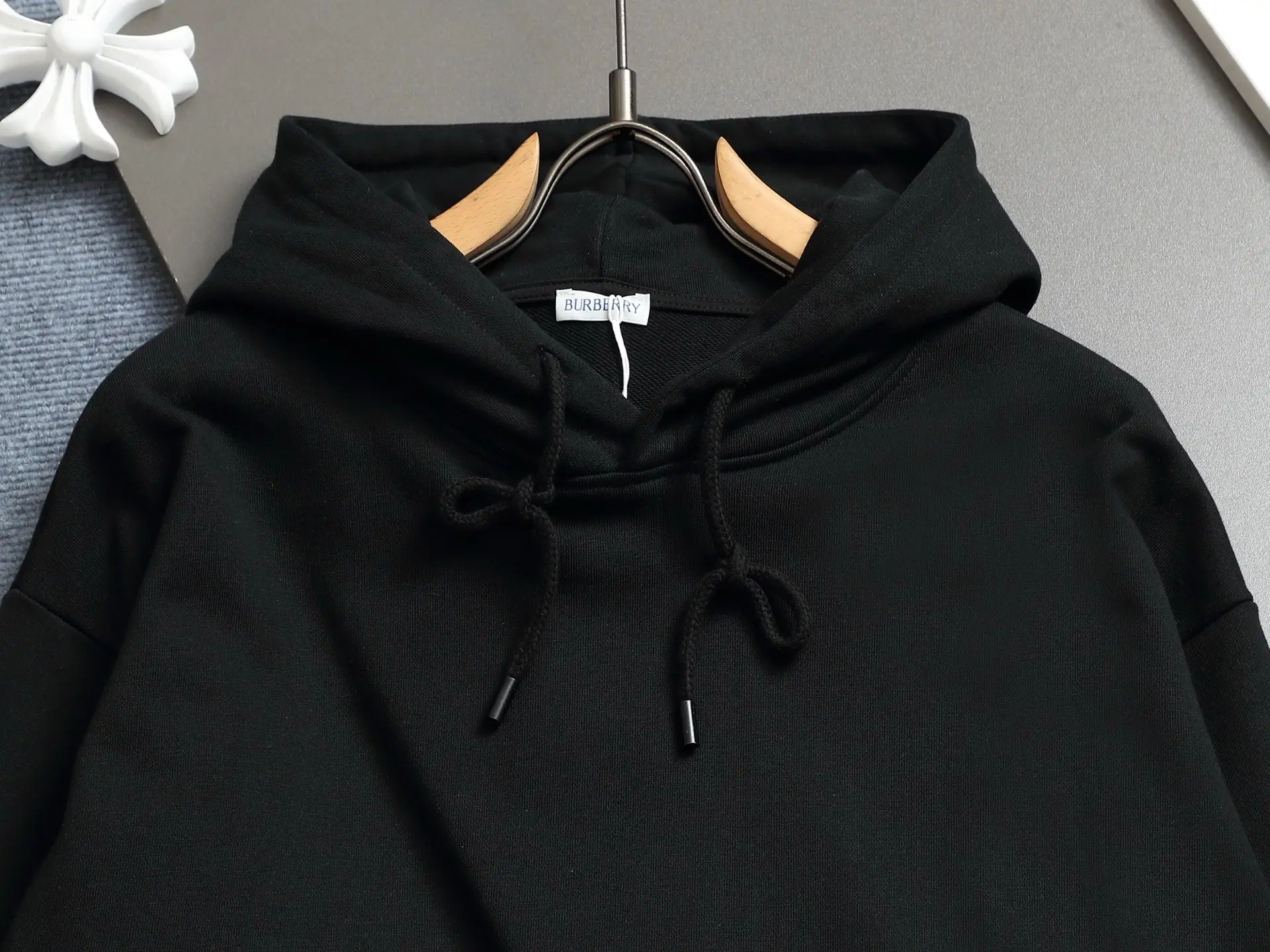 Logo Patch Cotton-Blend Hoodie D19023284 — view 3