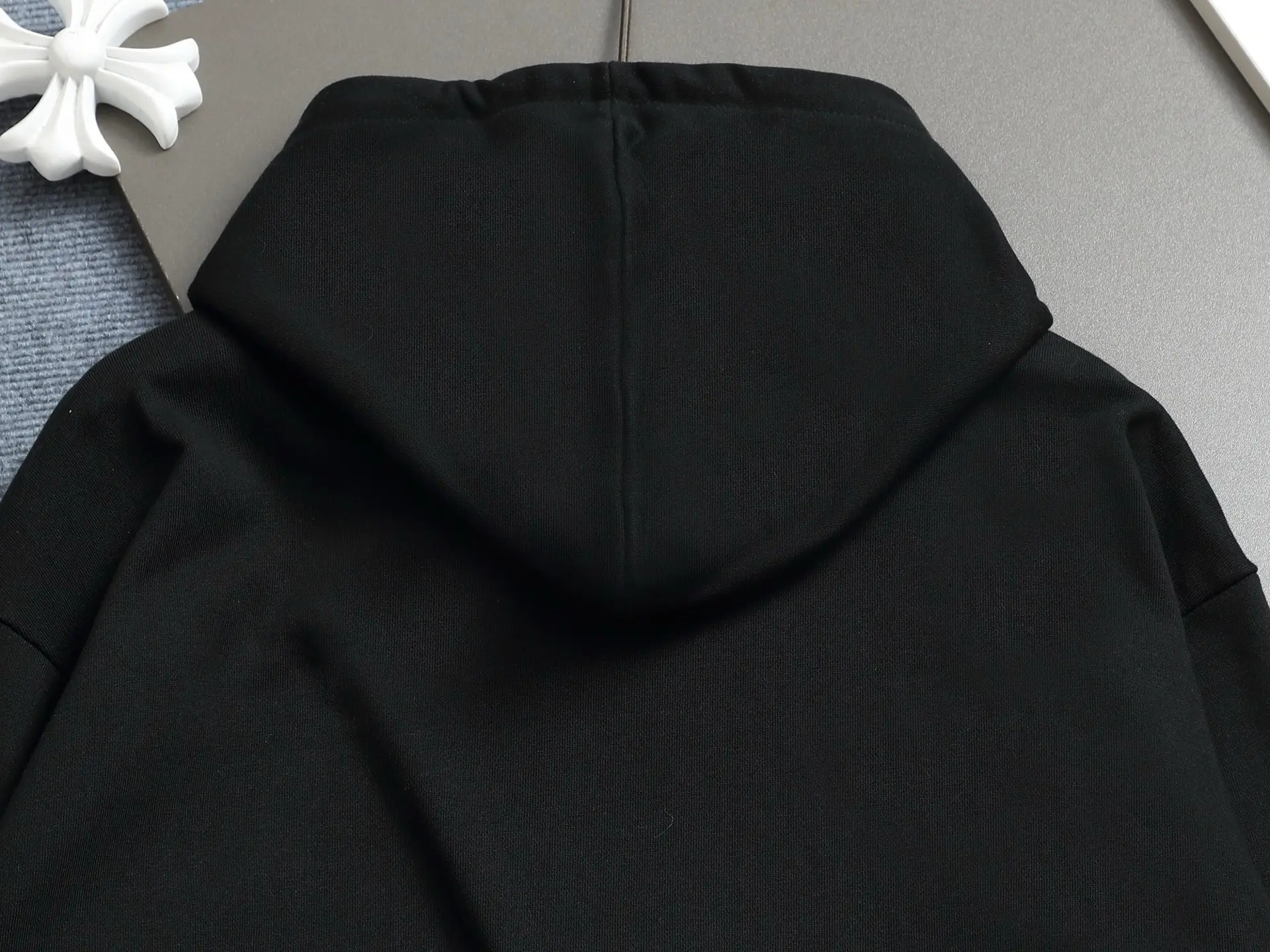 Logo Patch Cotton-Blend Hoodie D19023284 — view 10