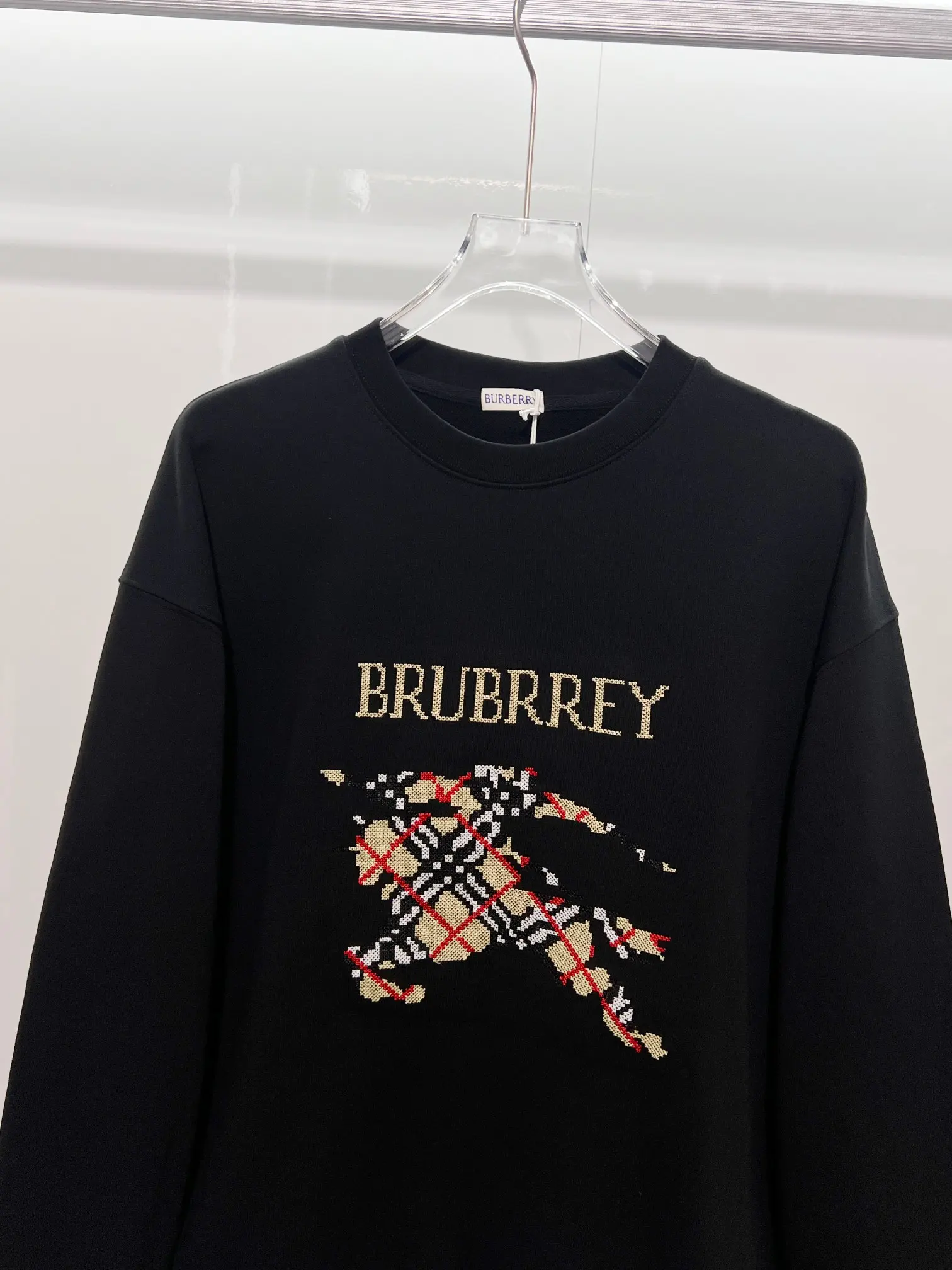 Embroidered Equestrian Knight Logo Sweatshirt D19024164 — view 3