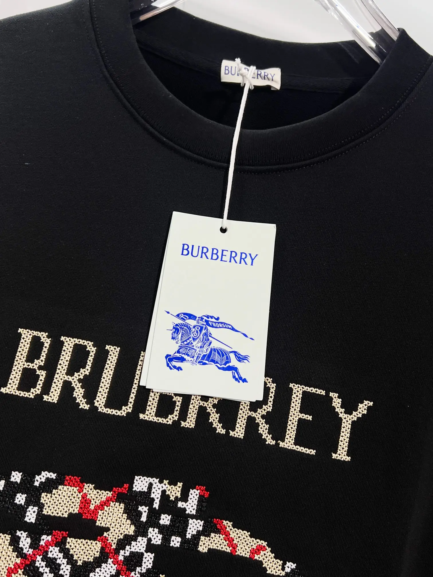 Embroidered Equestrian Knight Logo Sweatshirt D19024164 — view 5