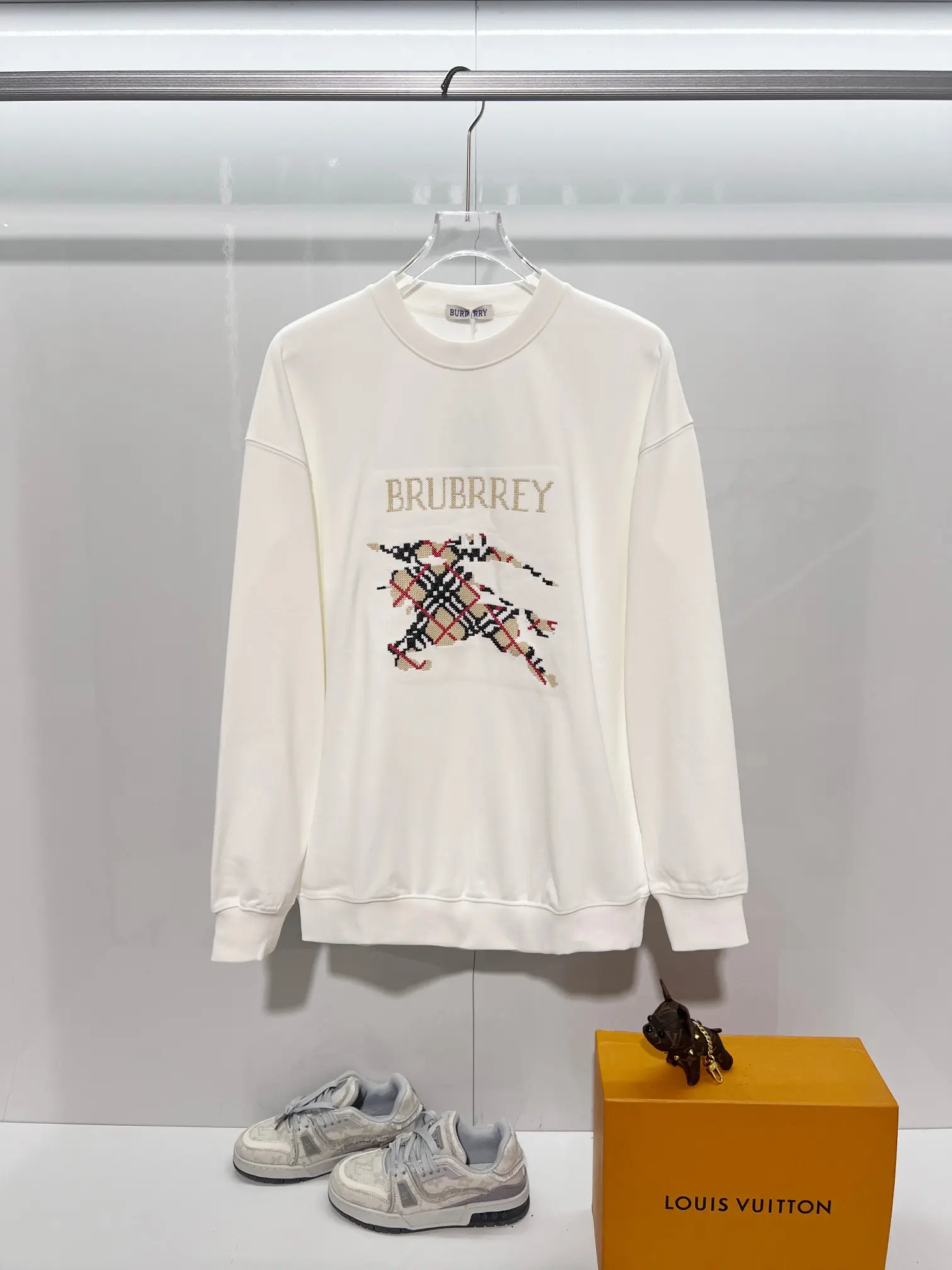Logo Embroidery Cotton-Jersey Sweatshirt D19024165