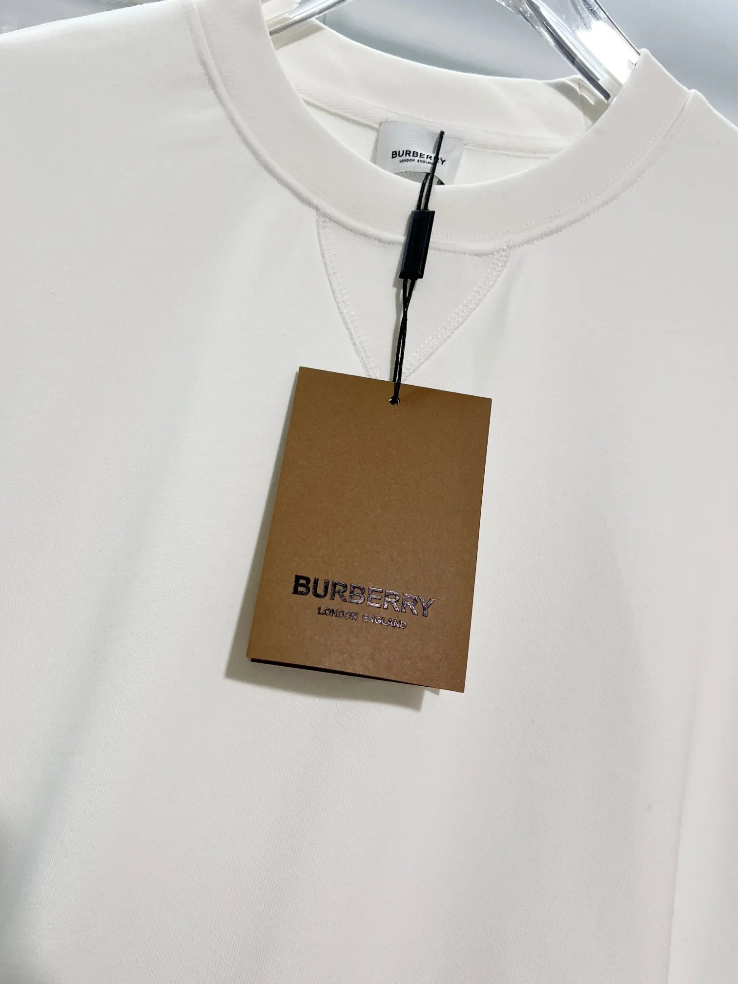 Check-Panel Cotton-Jersey Sweatshirt D19024169 — view 6