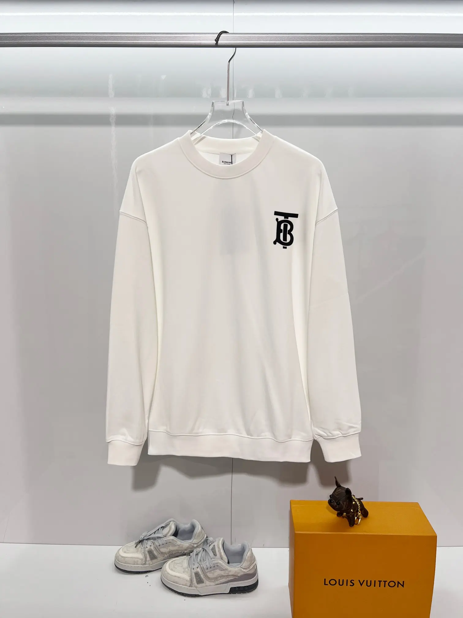 TB Logo Cotton-Jersey Sweatshirt D19024171
