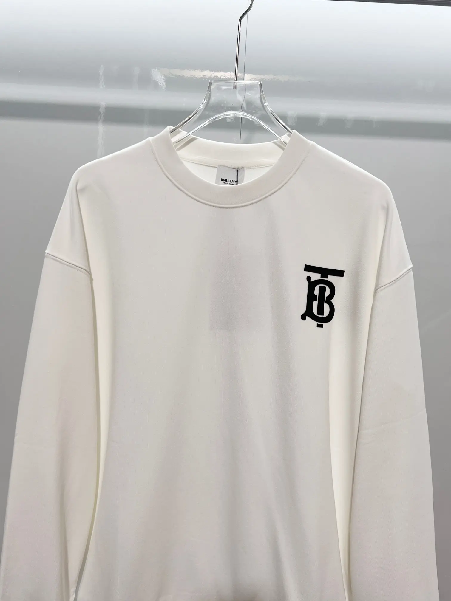 TB Logo Cotton-Jersey Sweatshirt D19024171 — view 3