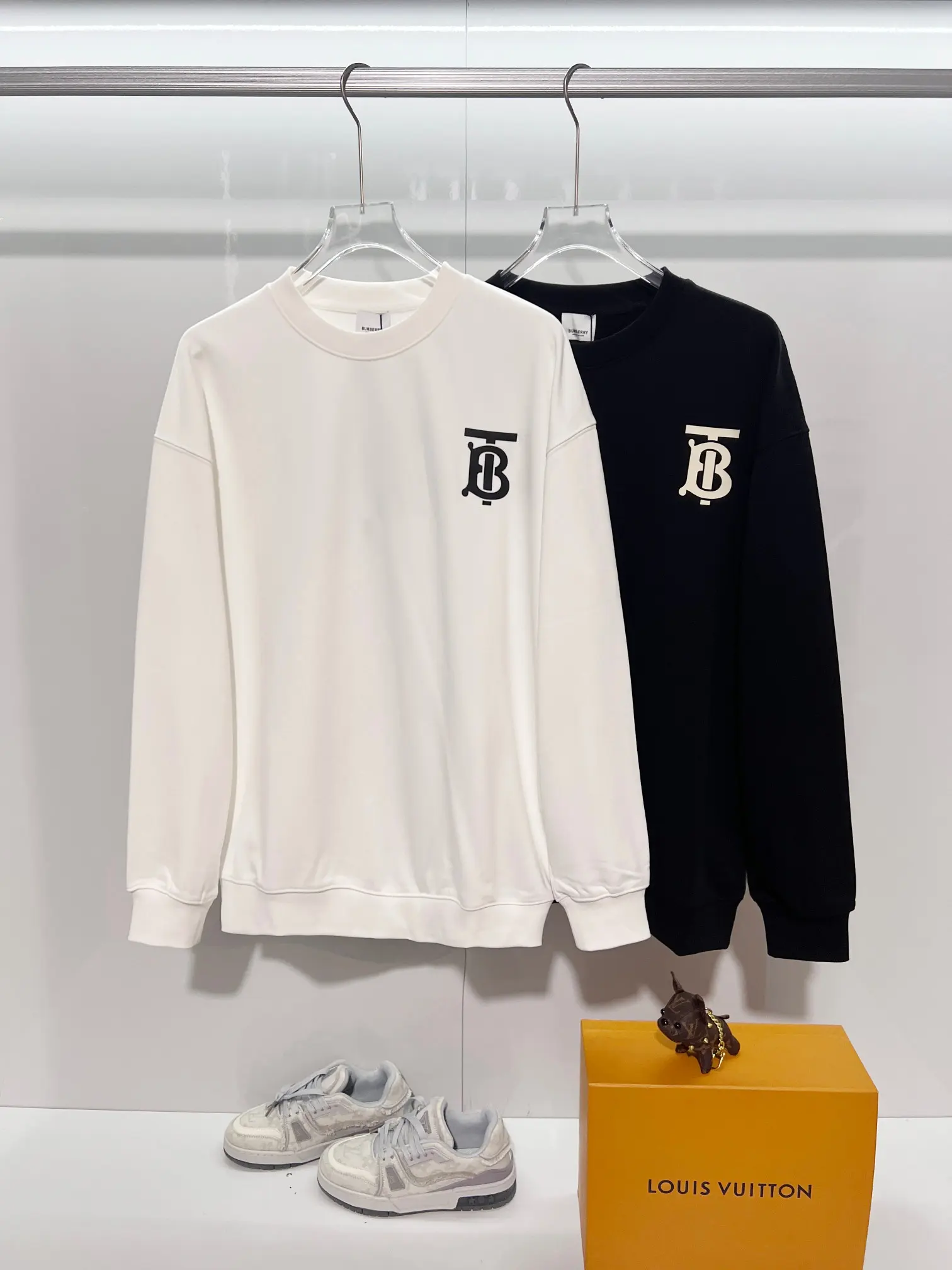 TB Logo Cotton-Jersey Sweatshirt D19024171 — view 10