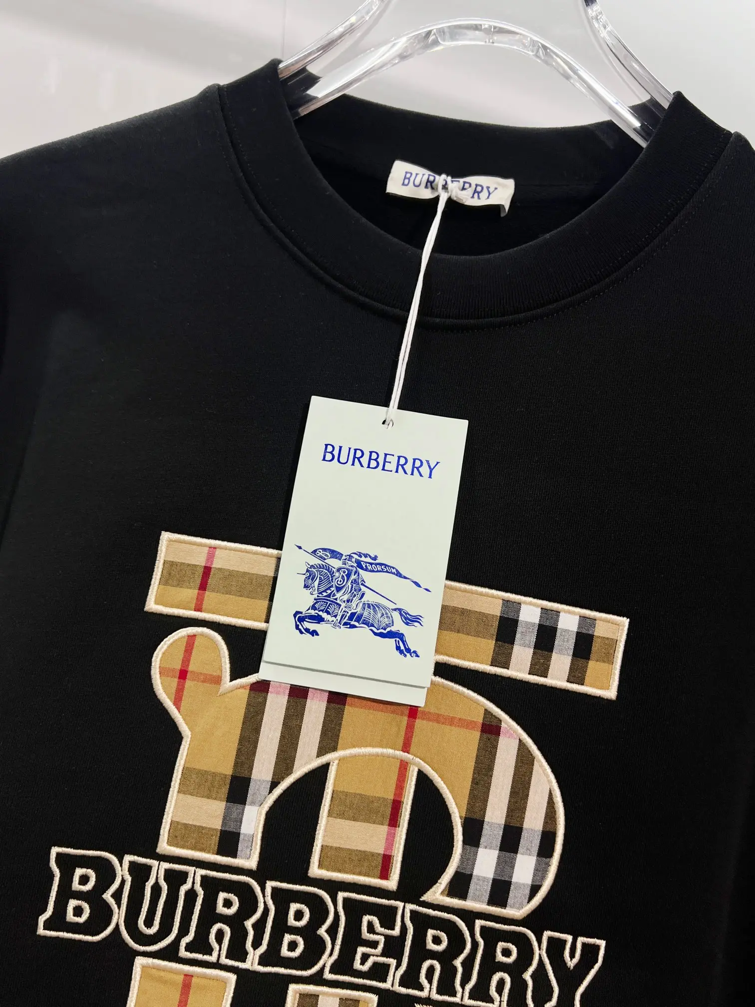 TB Monogram Check Appliqué Sweatshirt D19024172 — view 5