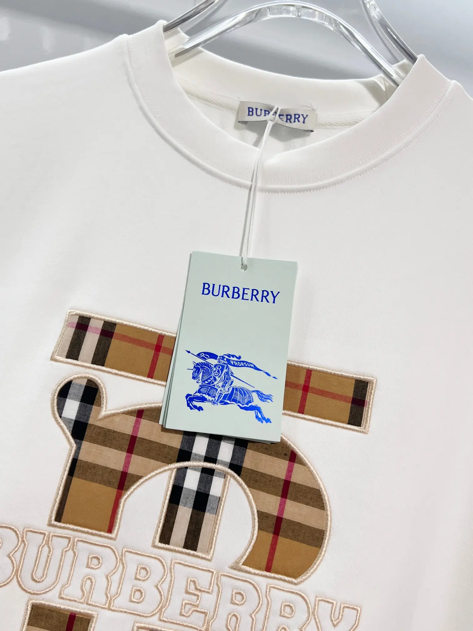 TB Monogram Check Appliqué Sweatshirt D19024173 — view 5