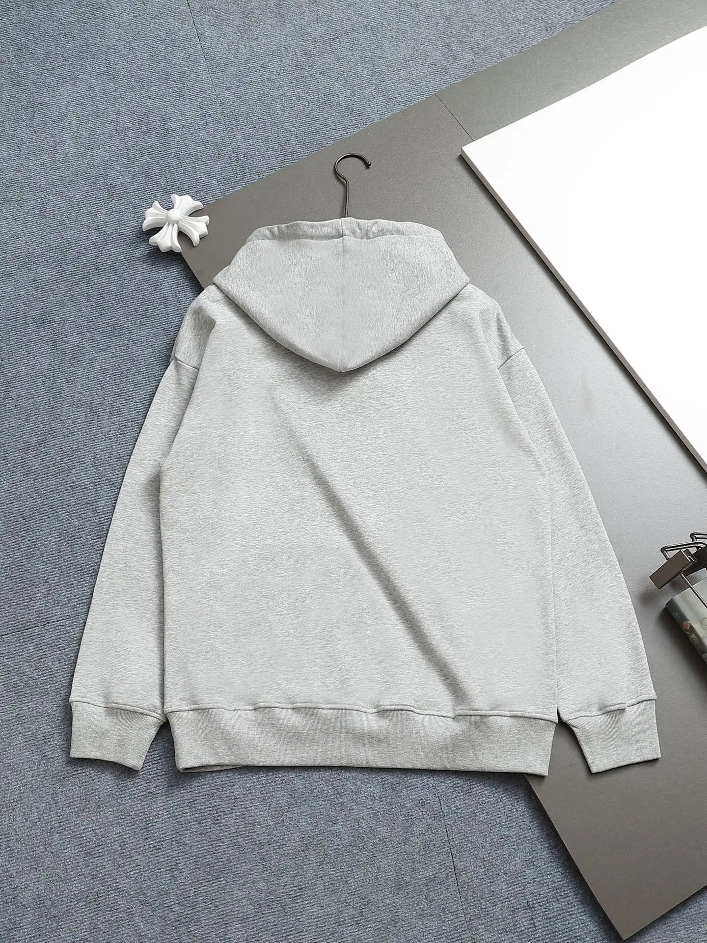 CD Icon Embroidered Cotton-Blend Hoodie D19023273 — view 2