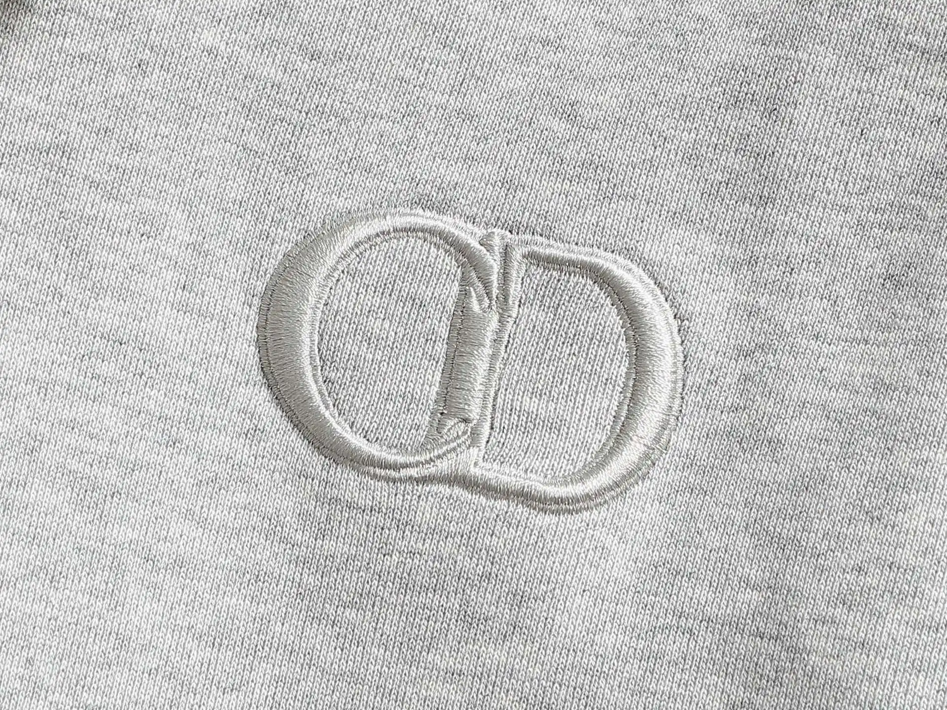 CD Icon Embroidered Cotton-Blend Hoodie D19023273 — view 6