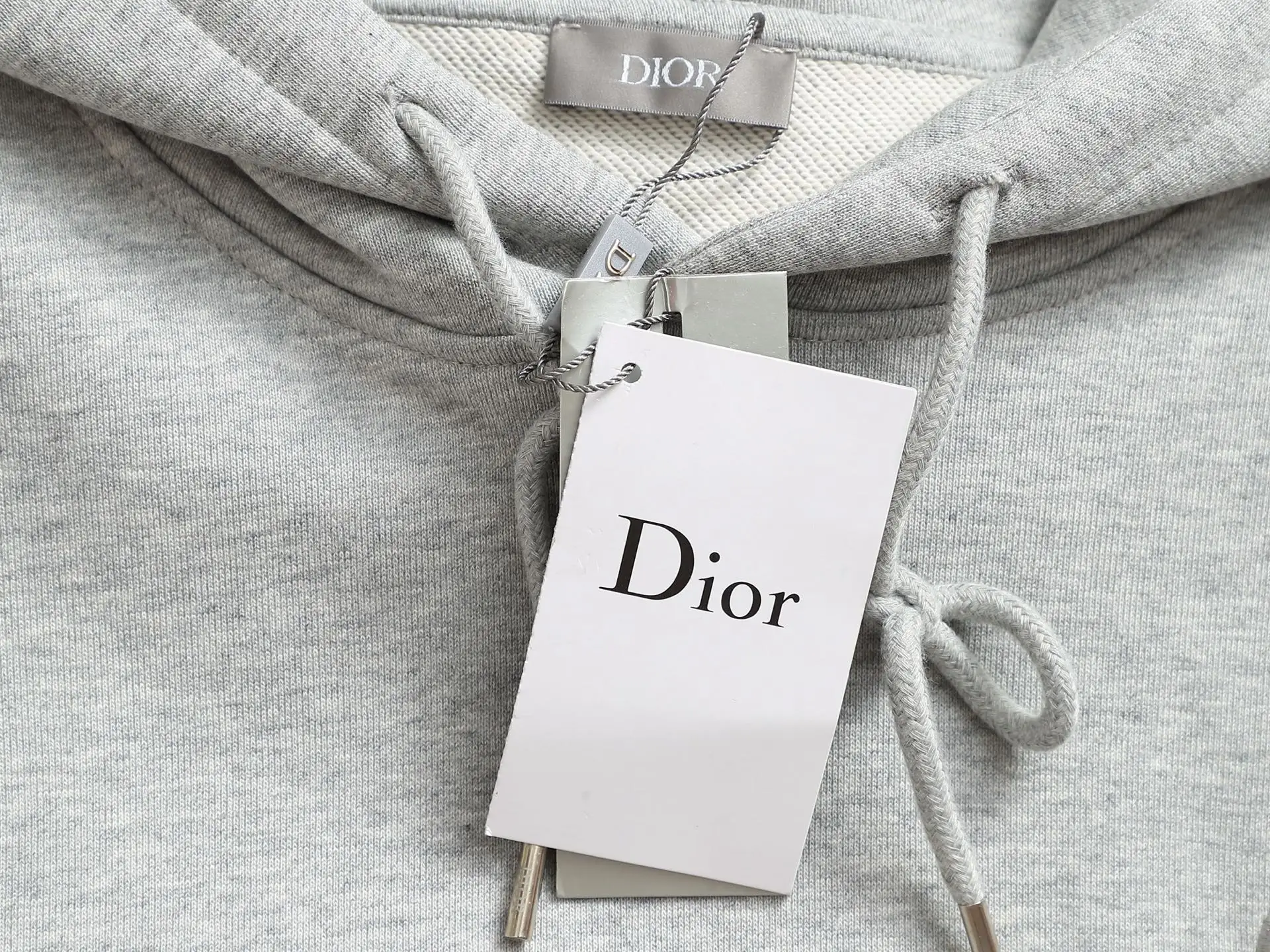 CD Icon Embroidered Cotton-Blend Hoodie D19023273 — view 7