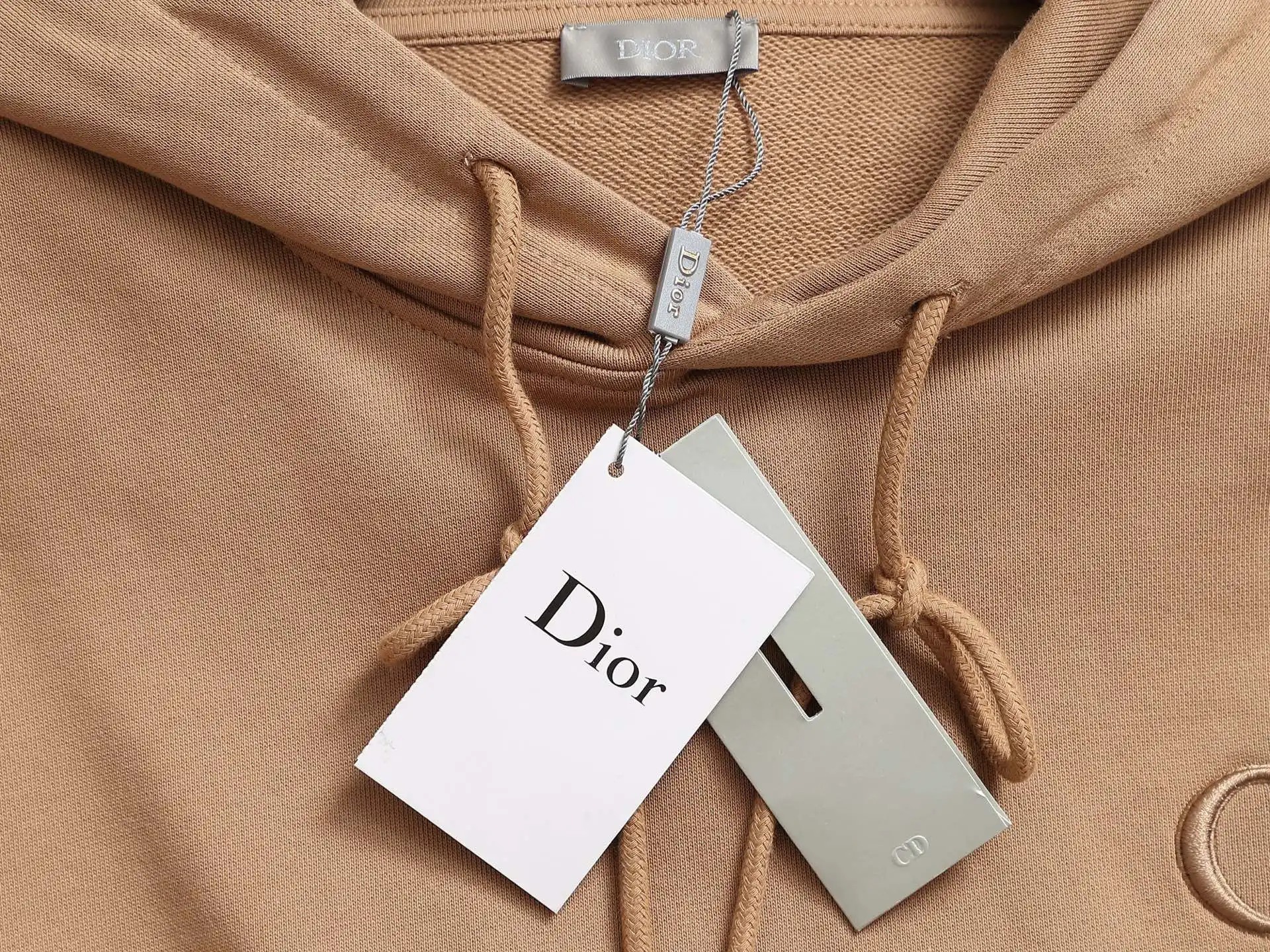 CD Icon Embroidered Cotton Hoodie D19023272 — view 7