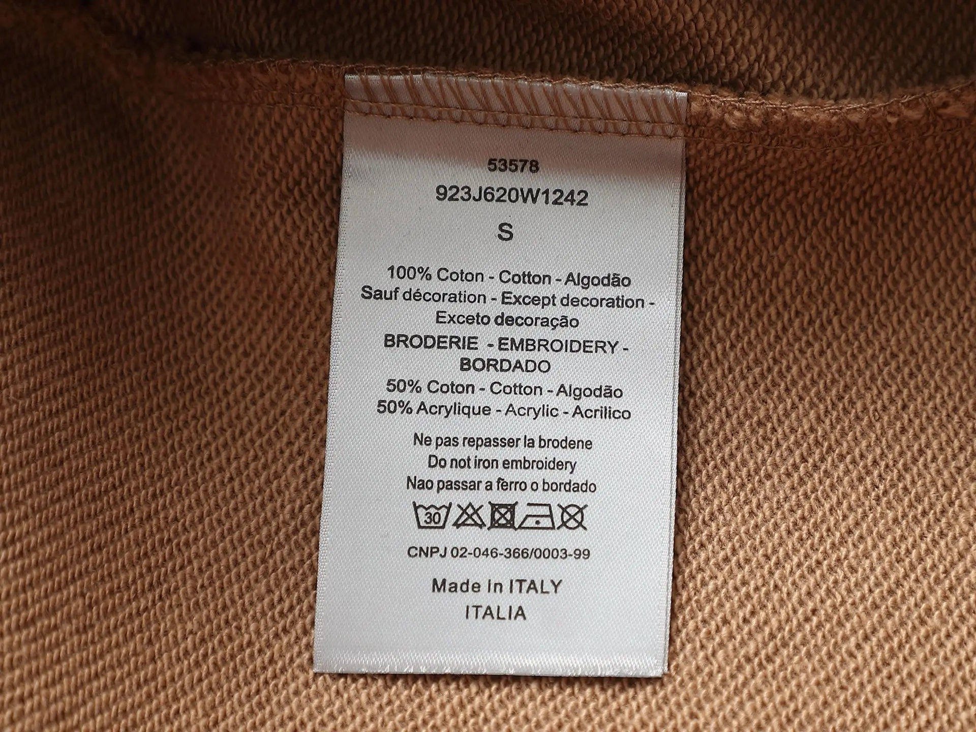 CD Icon Embroidered Cotton Hoodie D19023272 — view 10