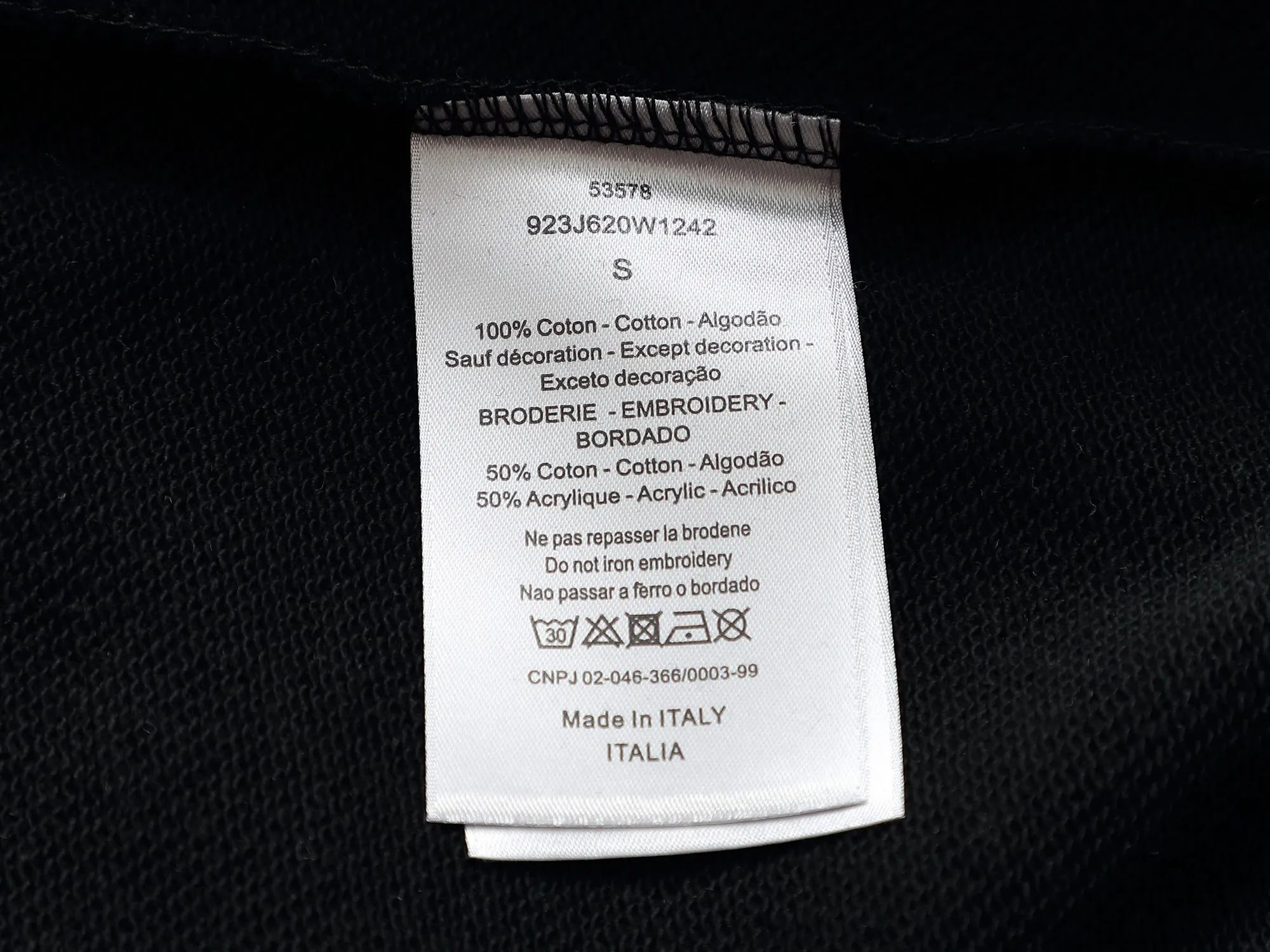 CD Icon Embroidered Cotton Hoodie D19023275 — view 10
