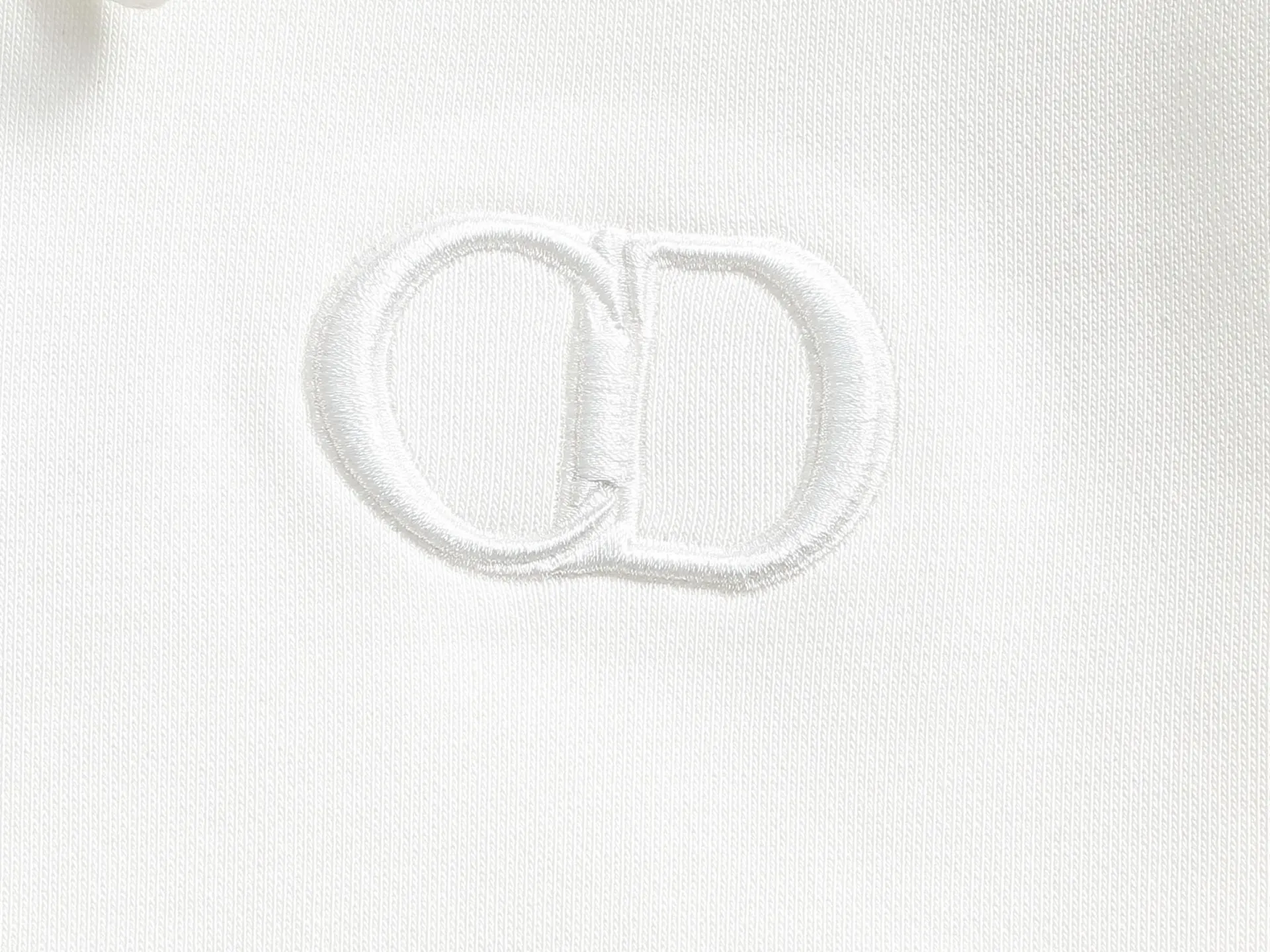 CD Icon Embroidered Cotton-Blend Hoodie D19023271 — view 6