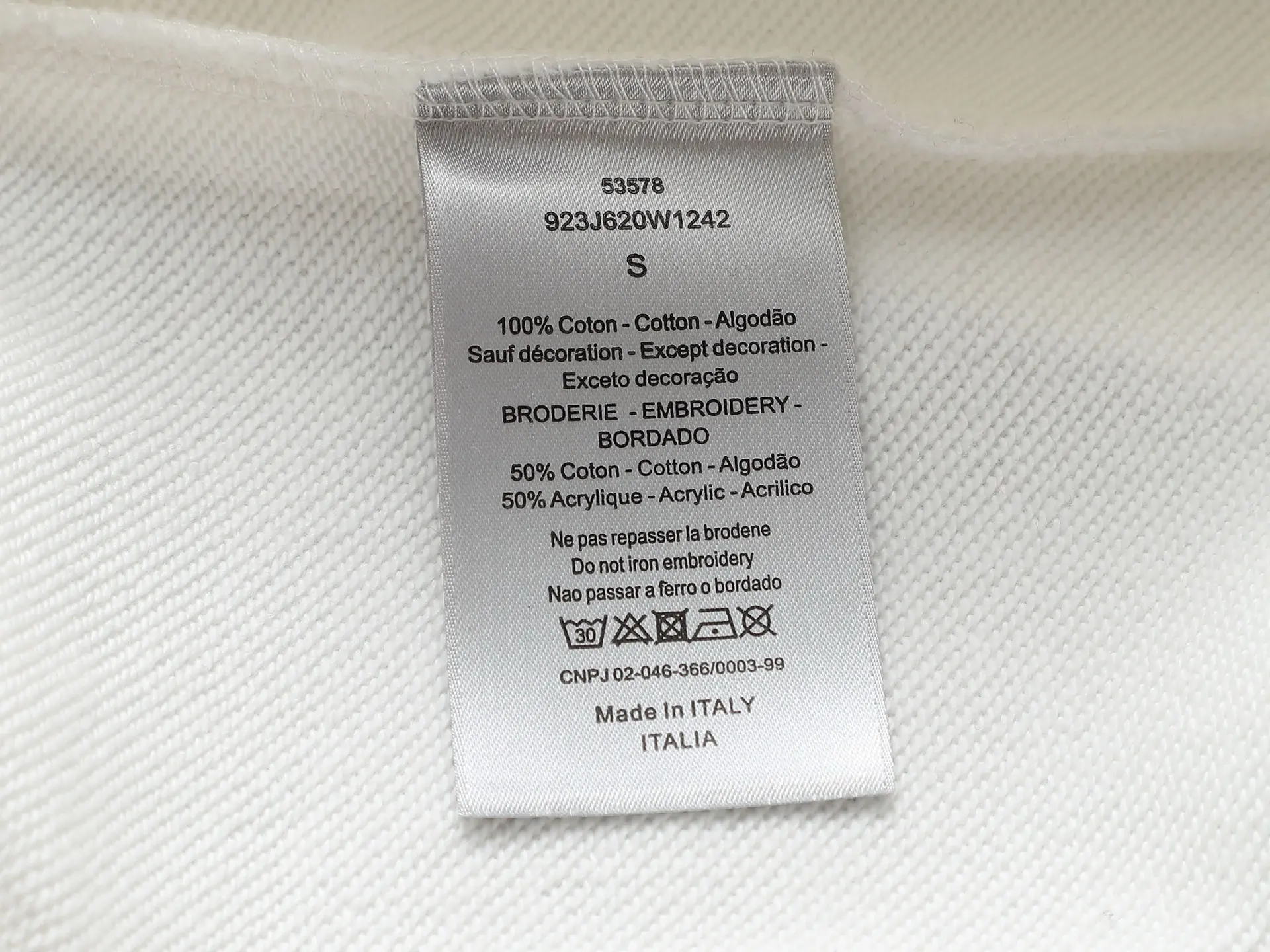 CD Icon Embroidered Cotton-Blend Hoodie D19023271 — view 10