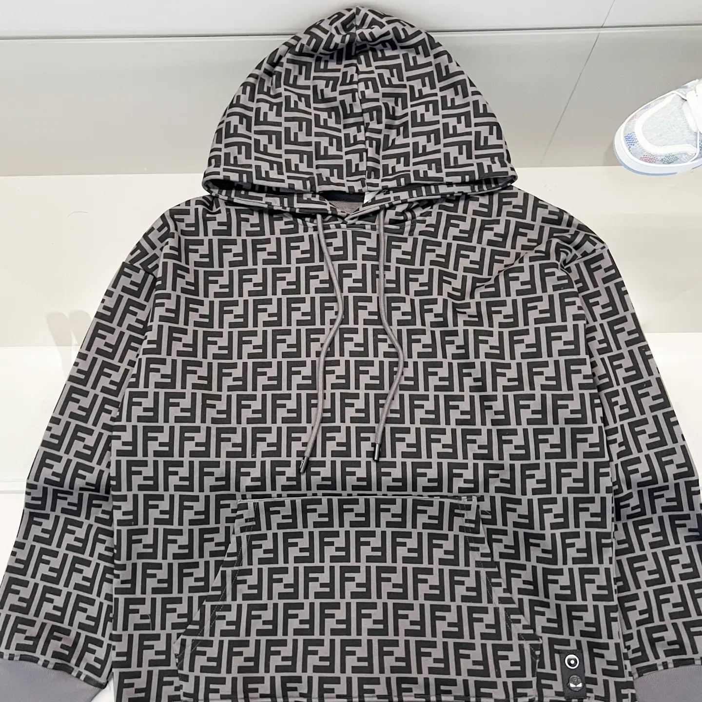 FF Monogram Cotton Jersey Hoodie D19021364 — view 9
