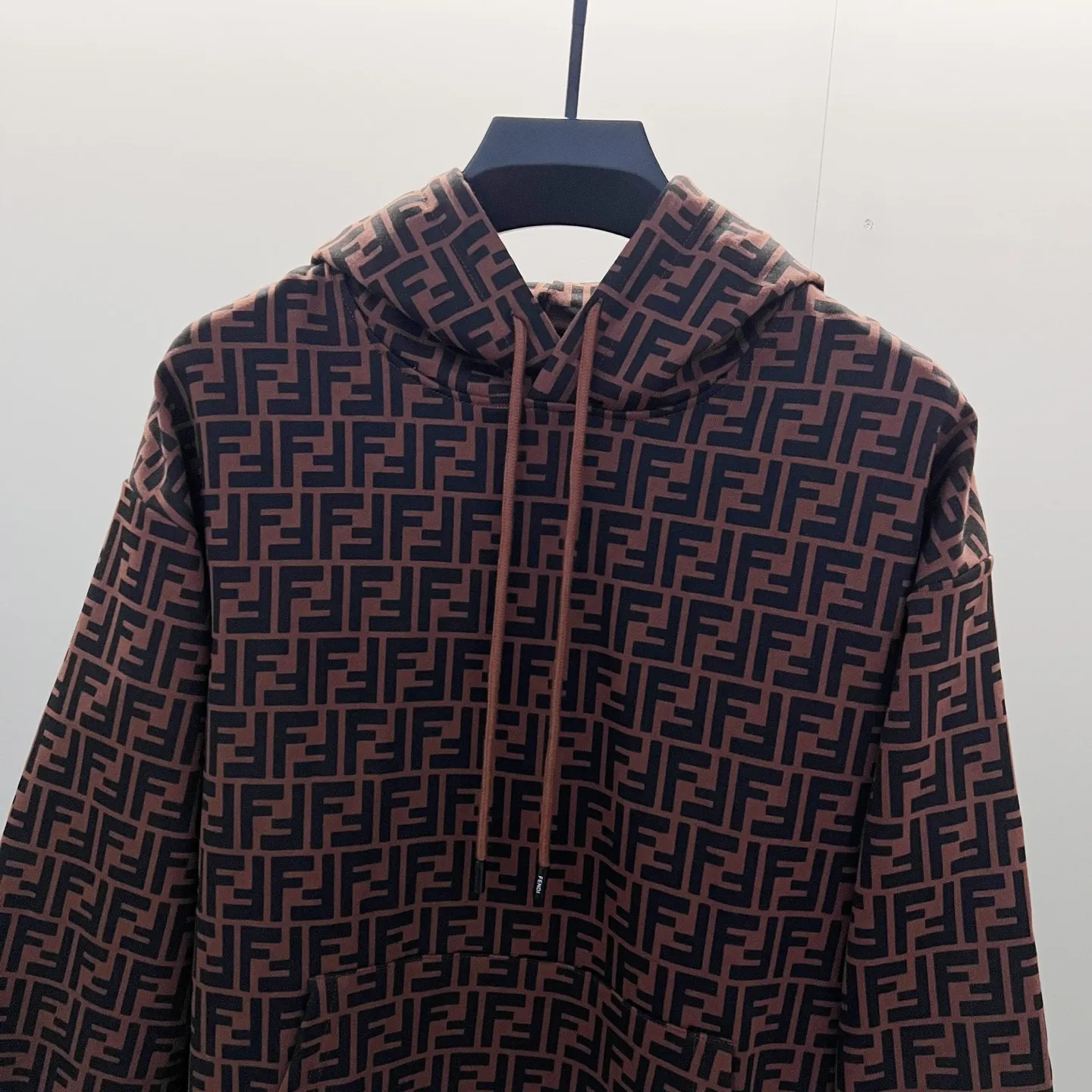 FF Monogram All-Over Print Cotton Hoodie D19021363 — view 4