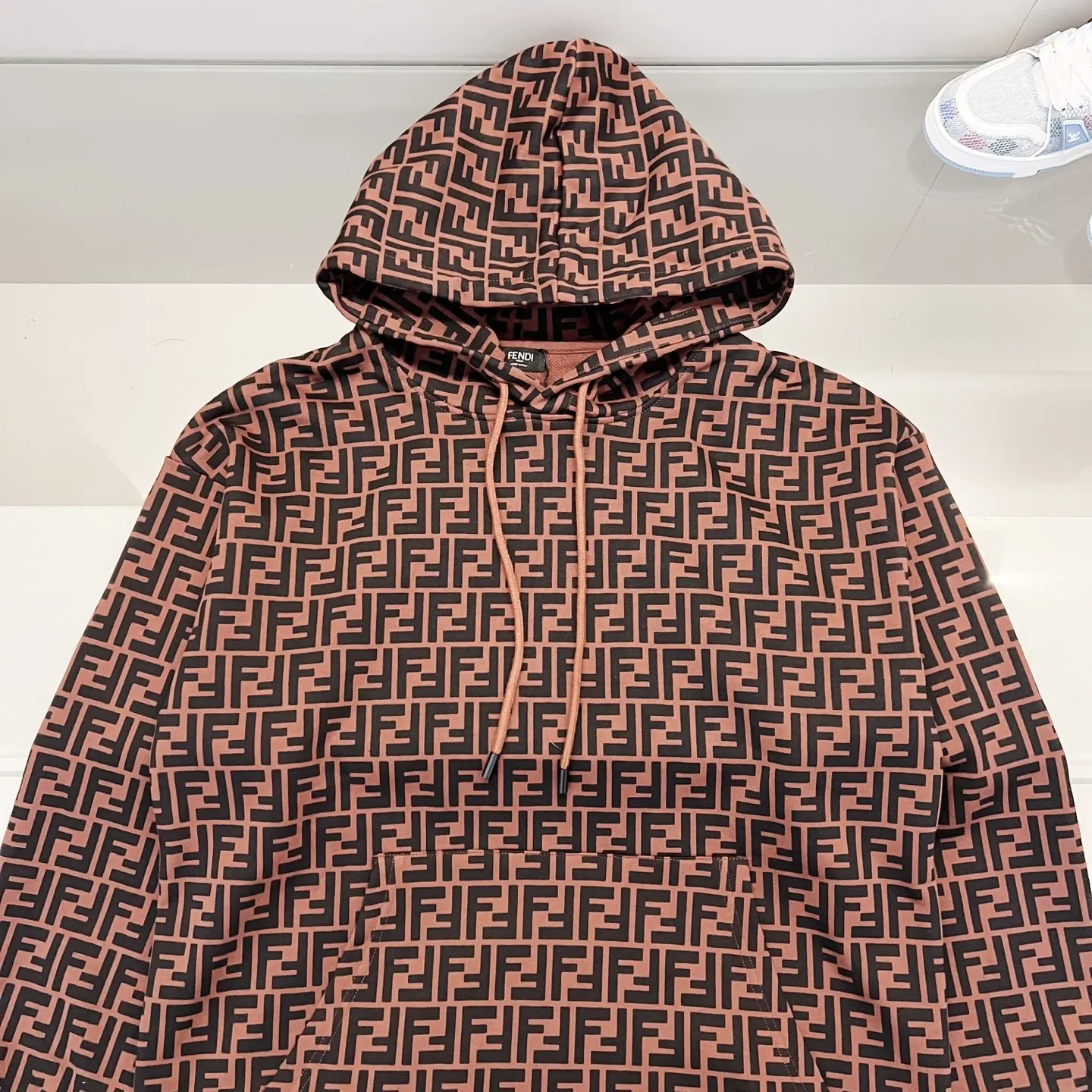 FF Monogram All-Over Print Cotton Hoodie D19021363 — view 9