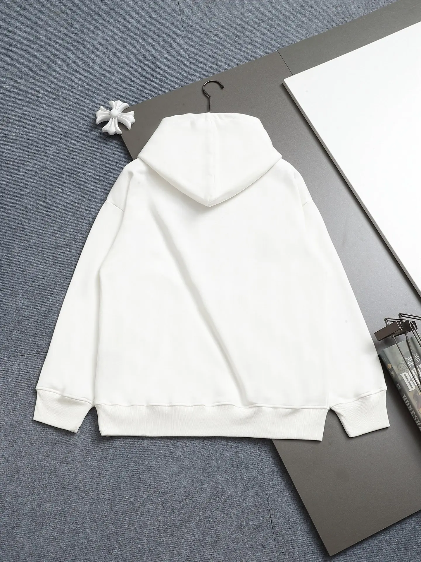 Logo Print Cotton-Blend Hoodie D19023264 — view 2