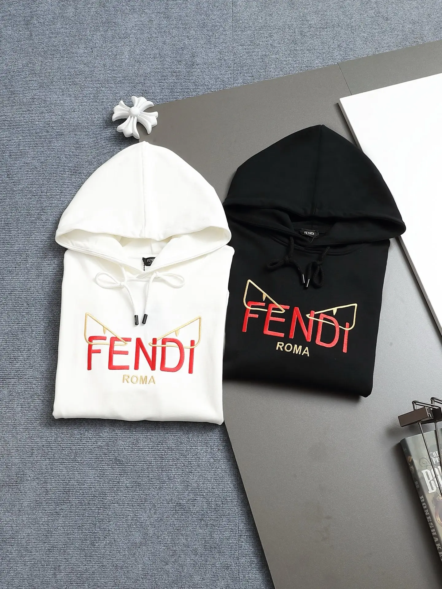 Logo Print Cotton-Blend Hoodie D19023286 — view 12