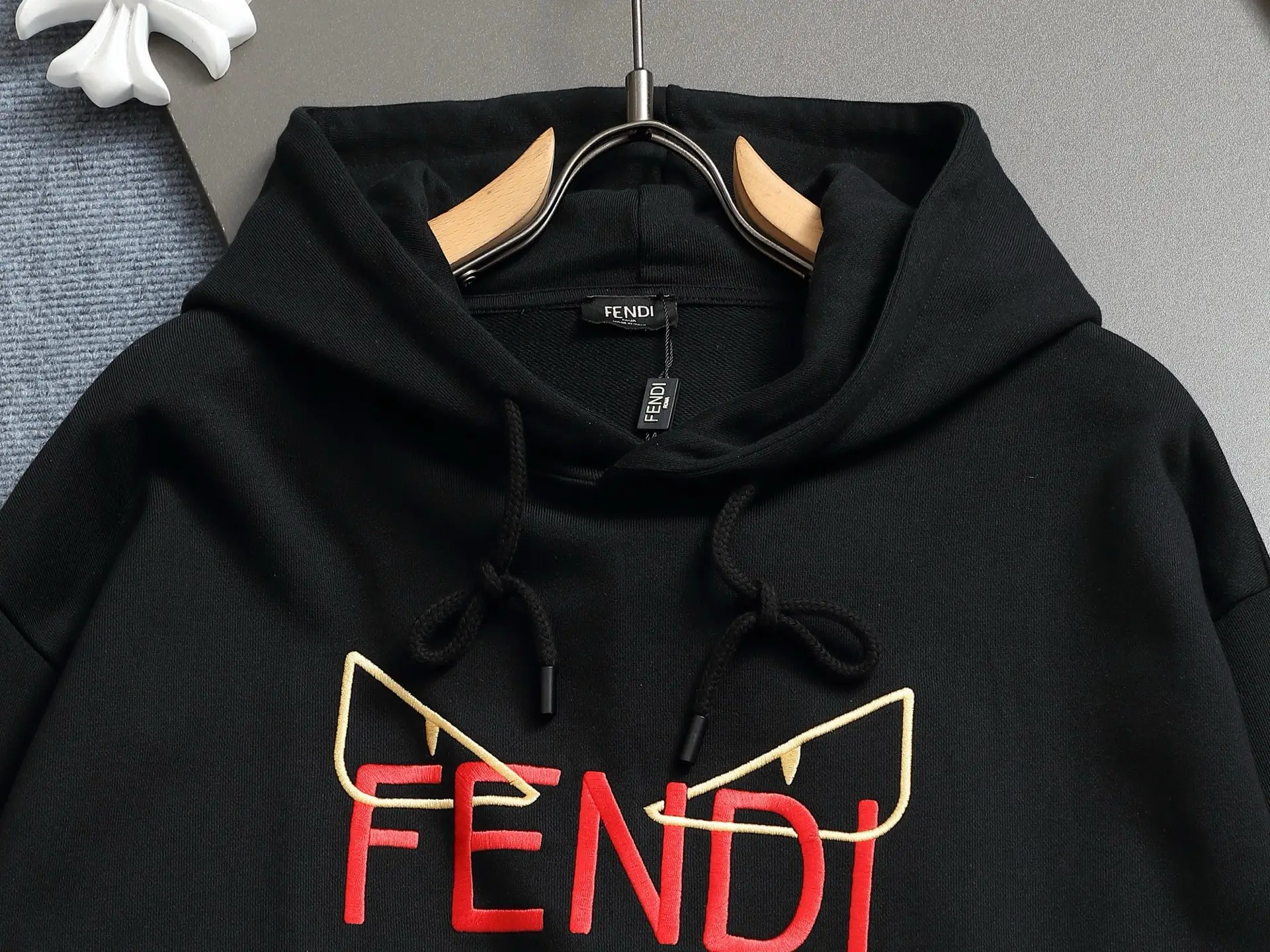 Logo Print Cotton-Blend Hoodie D19023287 — view 3