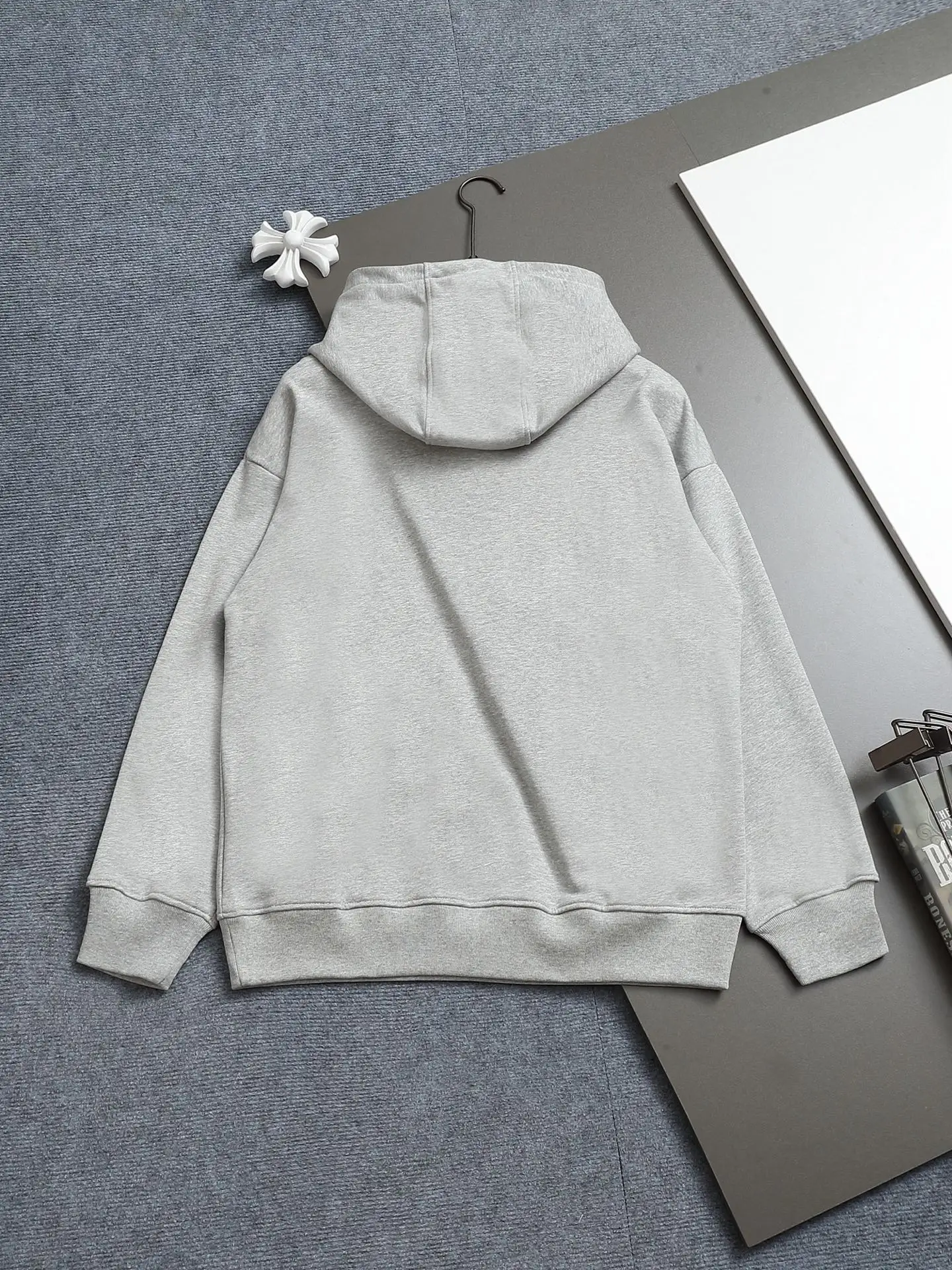 Logo-Embroidered Cotton-Blend Hoodie D19023268 — view 2