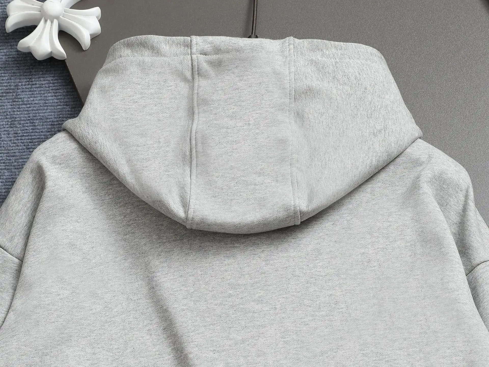 Logo-Embroidered Cotton-Blend Hoodie D19023268 — view 10
