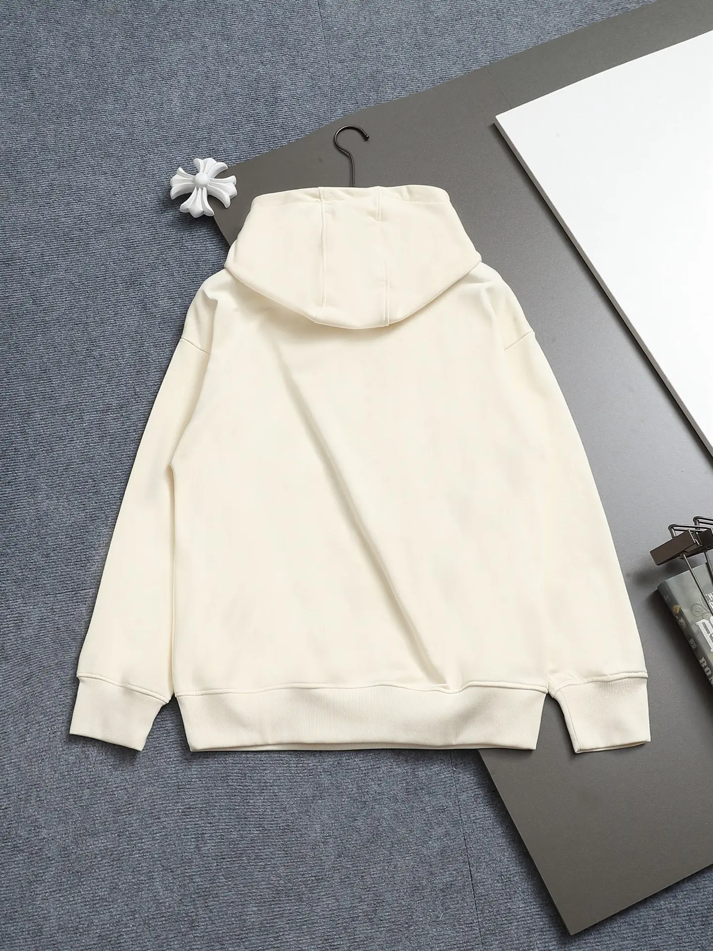 Logo-Embroidered Cotton-Blend Hoodie D19023269 — view 2