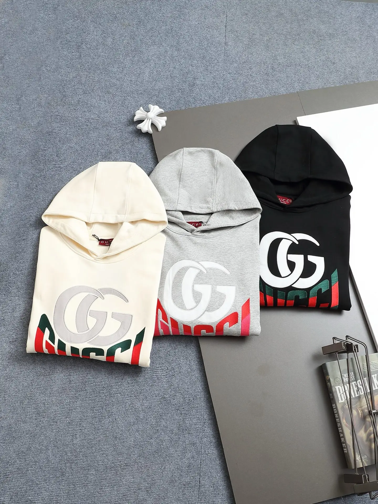 Vintage Logo Print Cotton Hoodie D19023306 — view 12