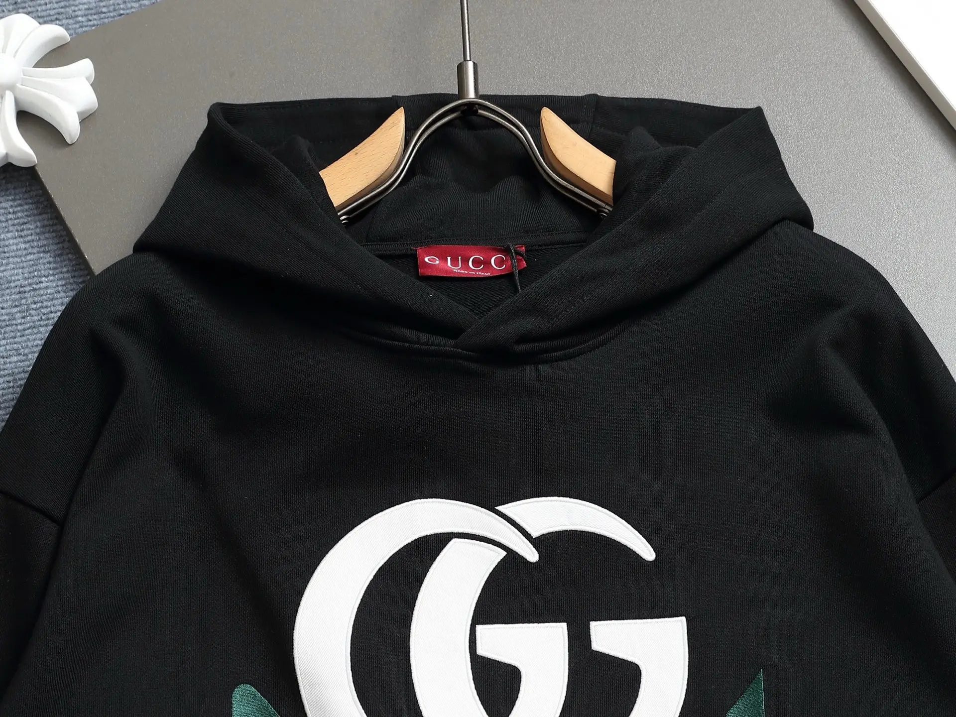 Vintage Logo Print Cotton Hoodie D19023308 — view 3