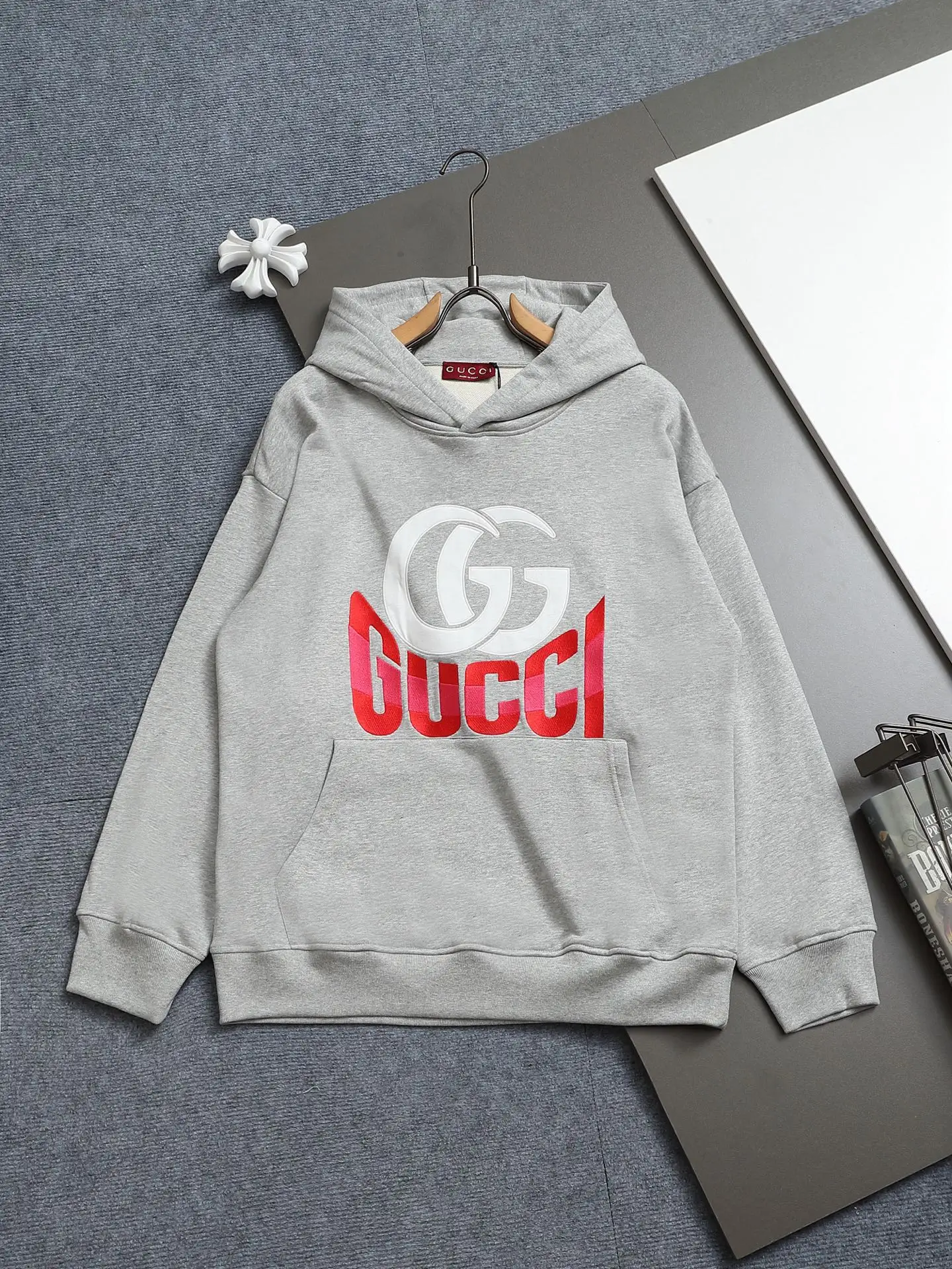 Vintage Logo Print Cotton Hoodie D19023307