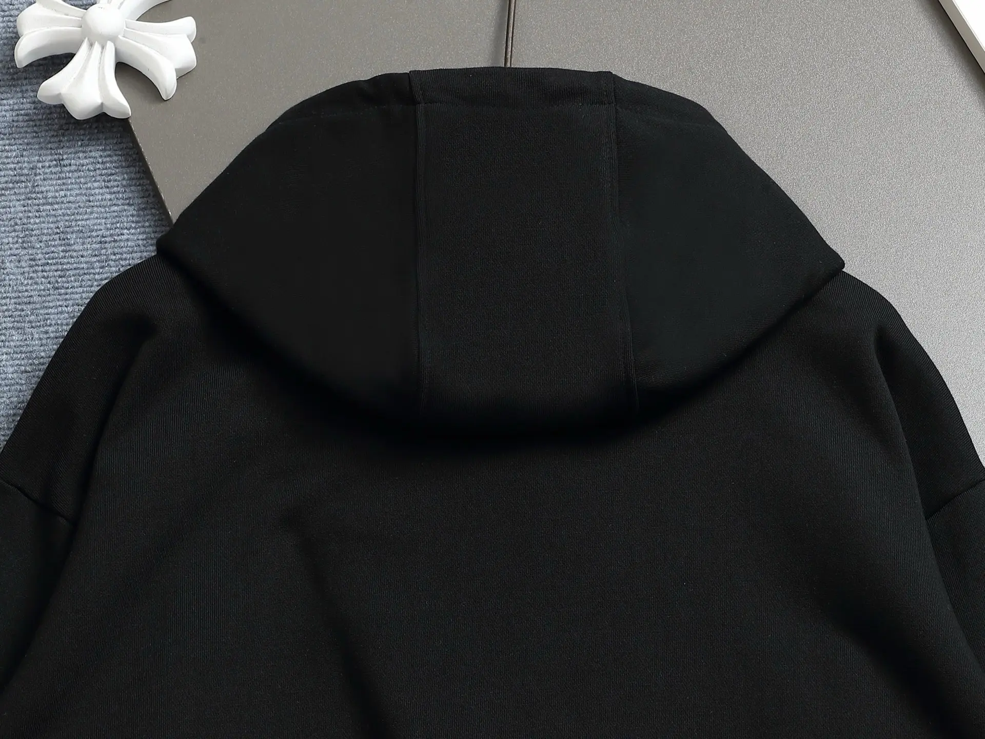 Logo-Embroidered Cotton-Blend Hoodie D19023289 — view 11