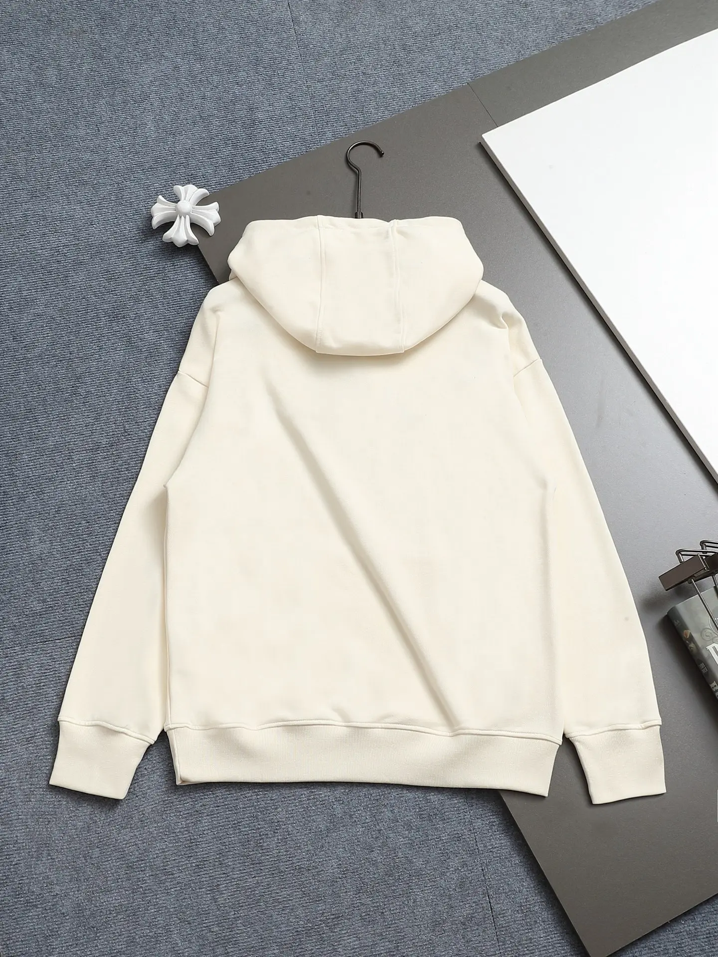 Logo-Embroidered Cotton-Blend Hoodie D19023288 — view 2