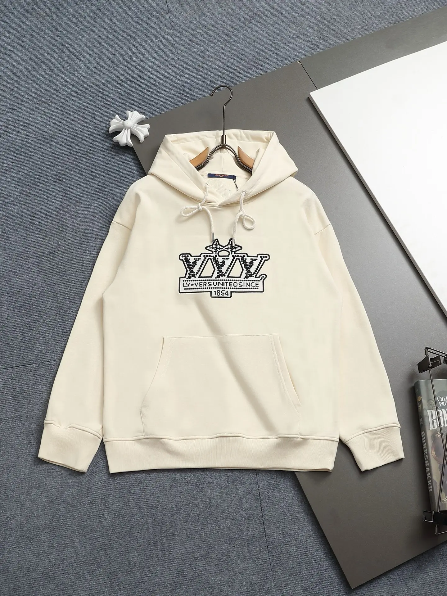 Logo-Embroidered Cotton-Jersey Hoodie D19023304