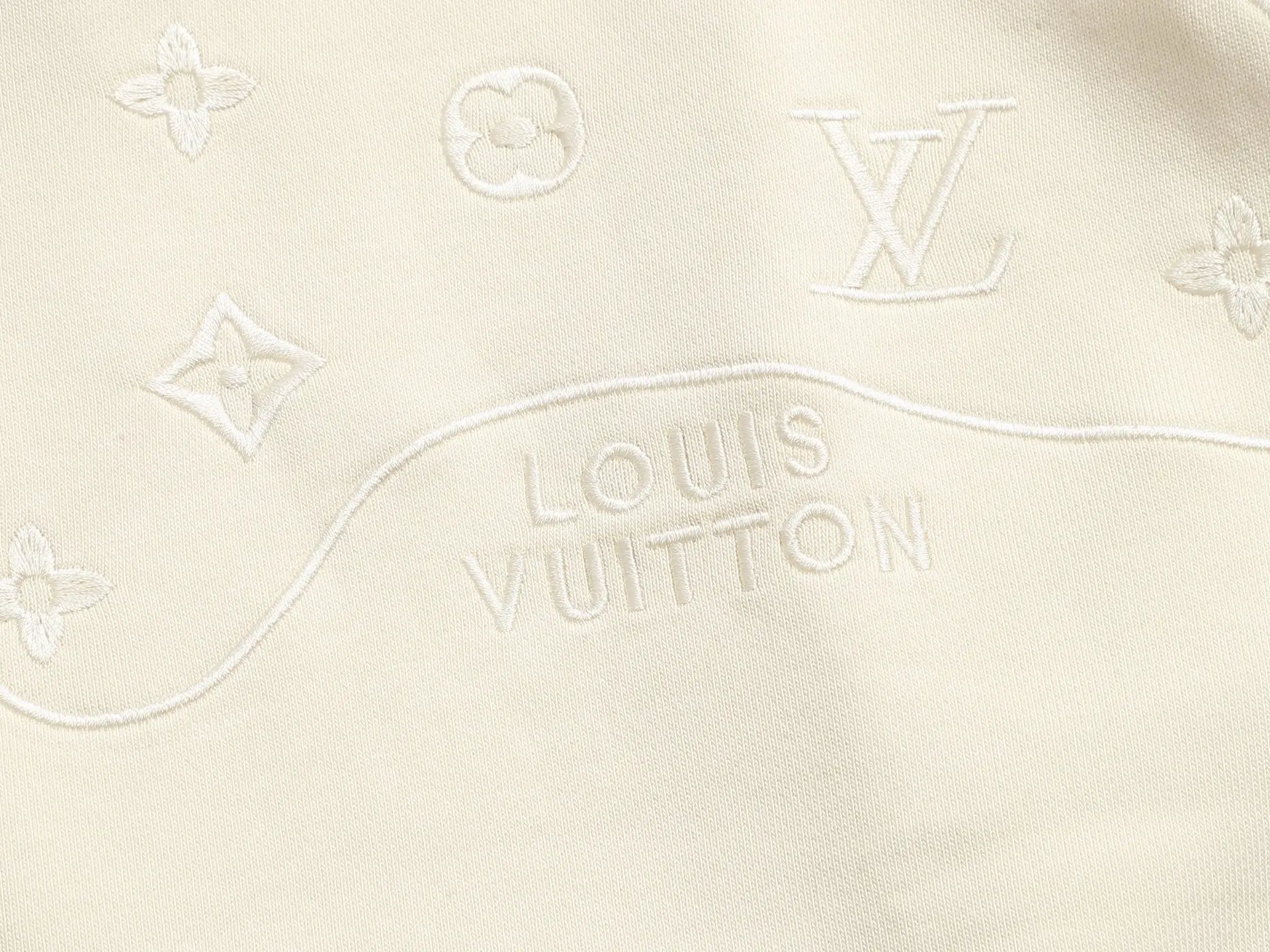 Monogram Embroidered Cotton-Blend Hoodie D19023302 — view 8