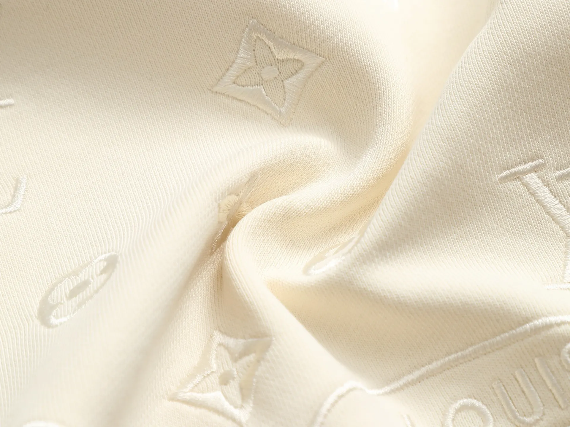 Monogram Embroidered Cotton-Blend Hoodie D19023302 — view 10