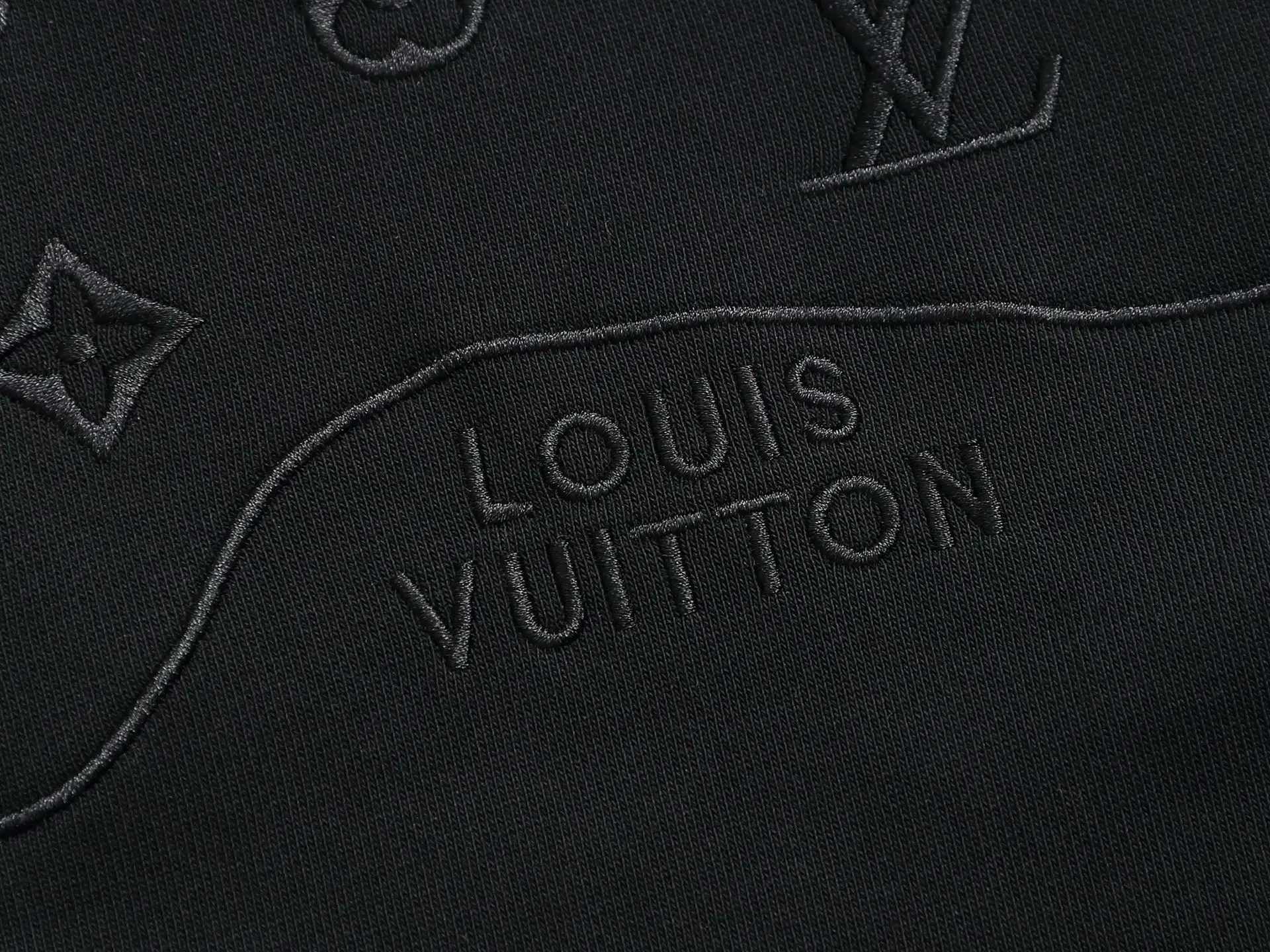 Monogram Embroidered Cotton-Blend Hoodie D19023303 — view 7