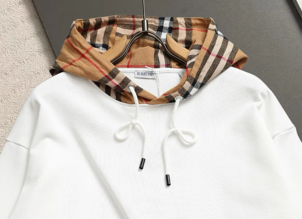 Vintage Check Hood Cotton-Blend Hoodie D19521520 — view 4