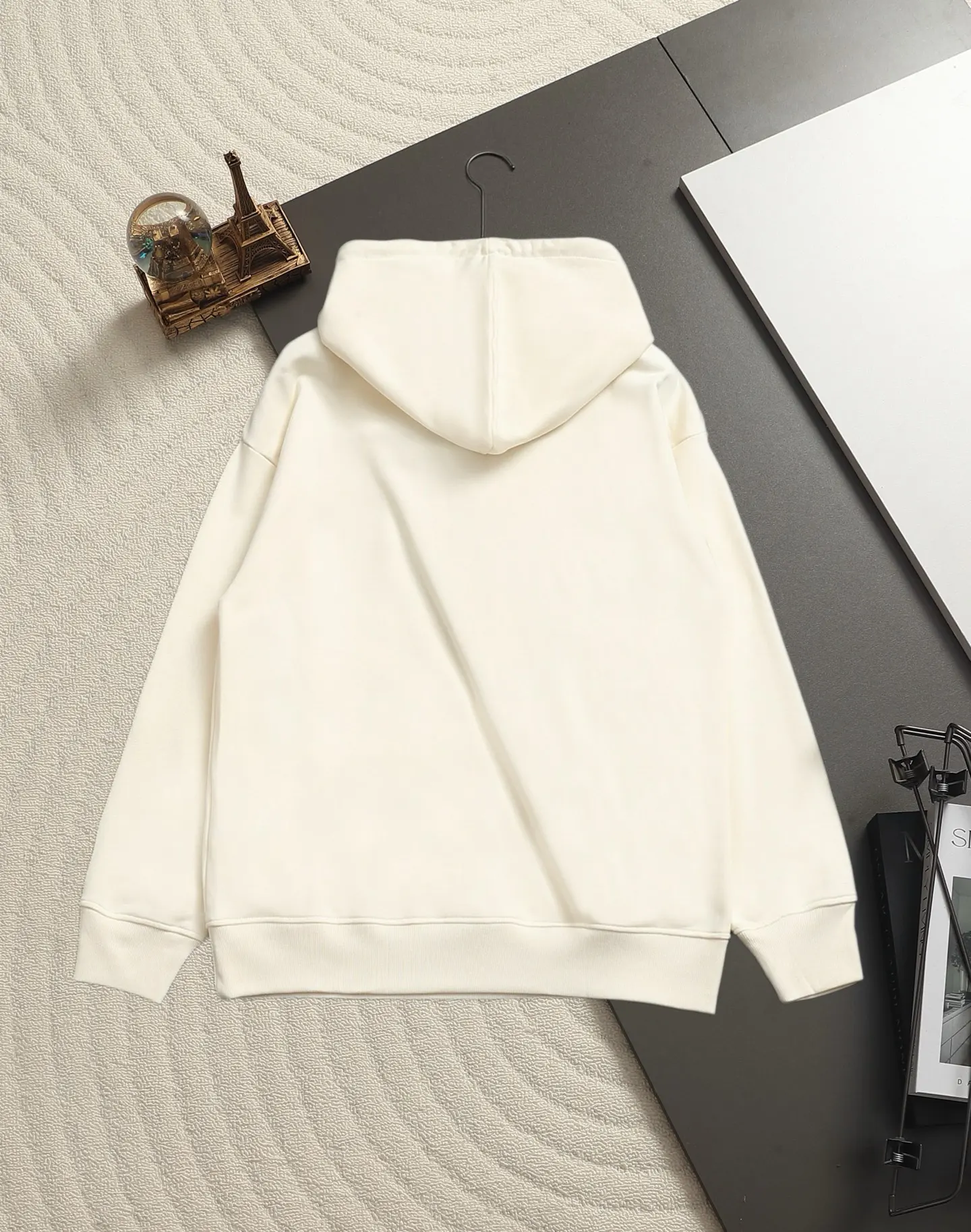 Logo Badge Cotton-Blend Hoodie D19521519 — view 11