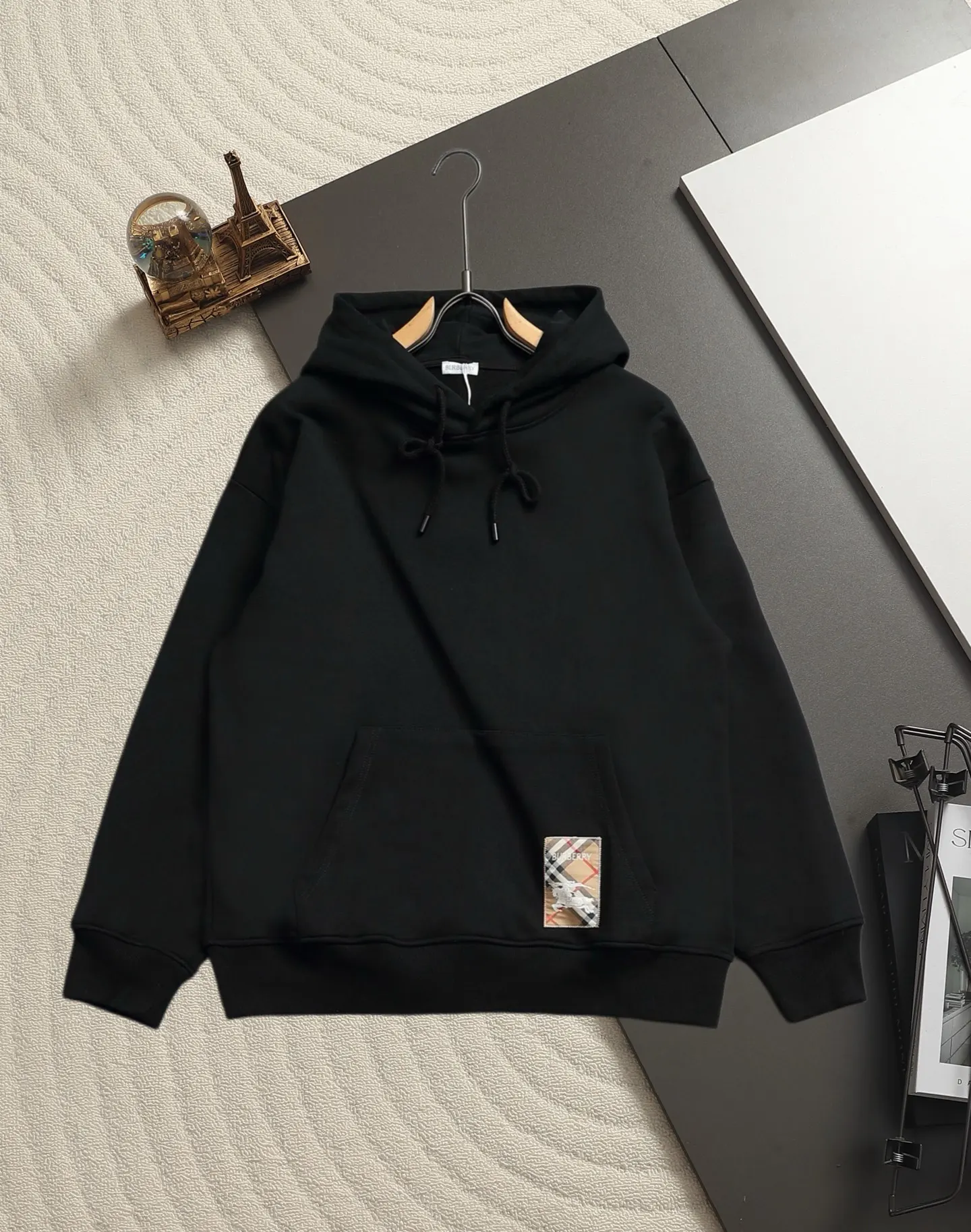 Logo Patch Cotton-Blend Hoodie D19521518