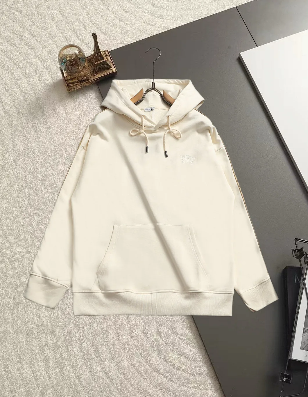 Logo Embroidery Cotton-Blend Hoodie D19521346