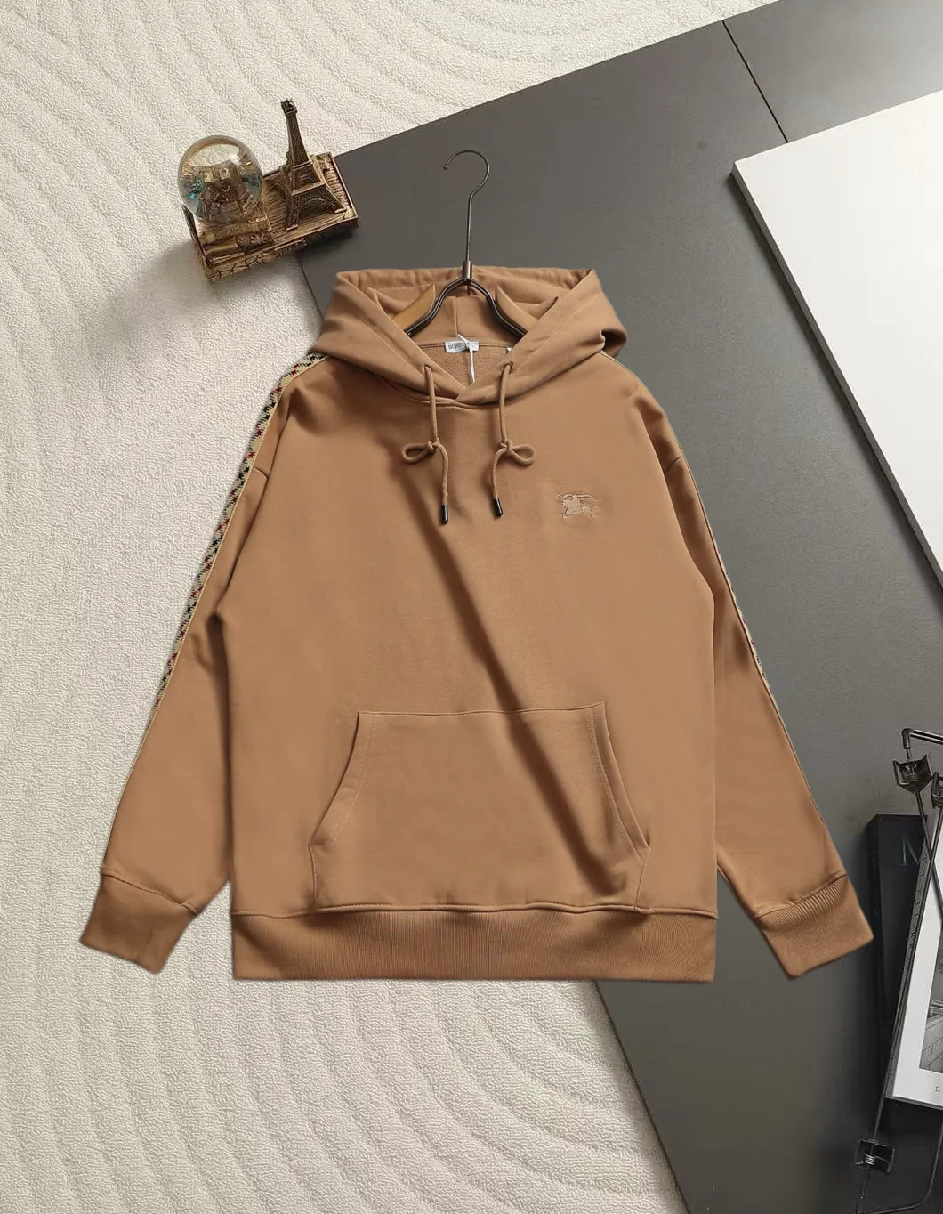 Logo Embroidery Cotton-Blend Hoodie D19521345