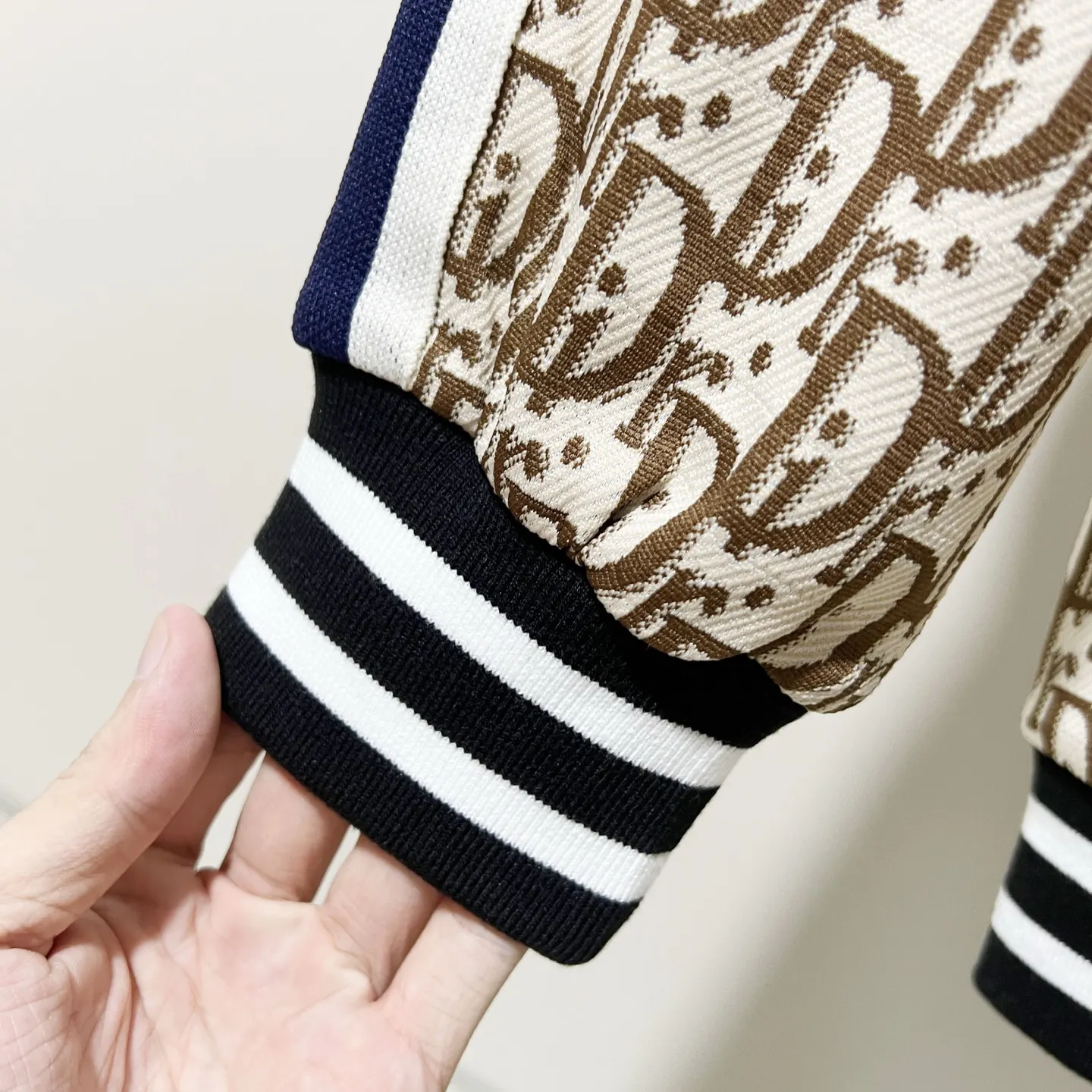 Oblique Monogram Zip-Up Track Jacket D19521357 — view 8