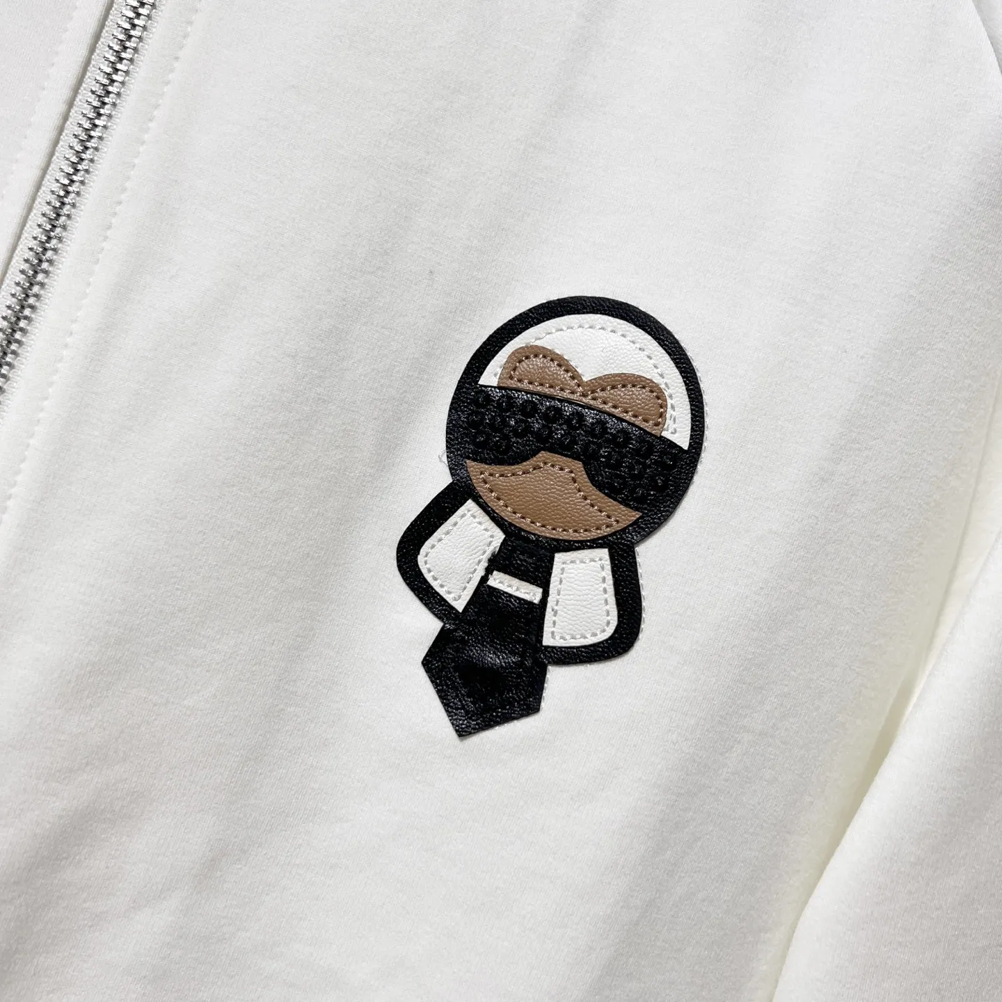 Karl Lagerfeld Embroidery Zip-Up Track Jacket D19521351 — view 6