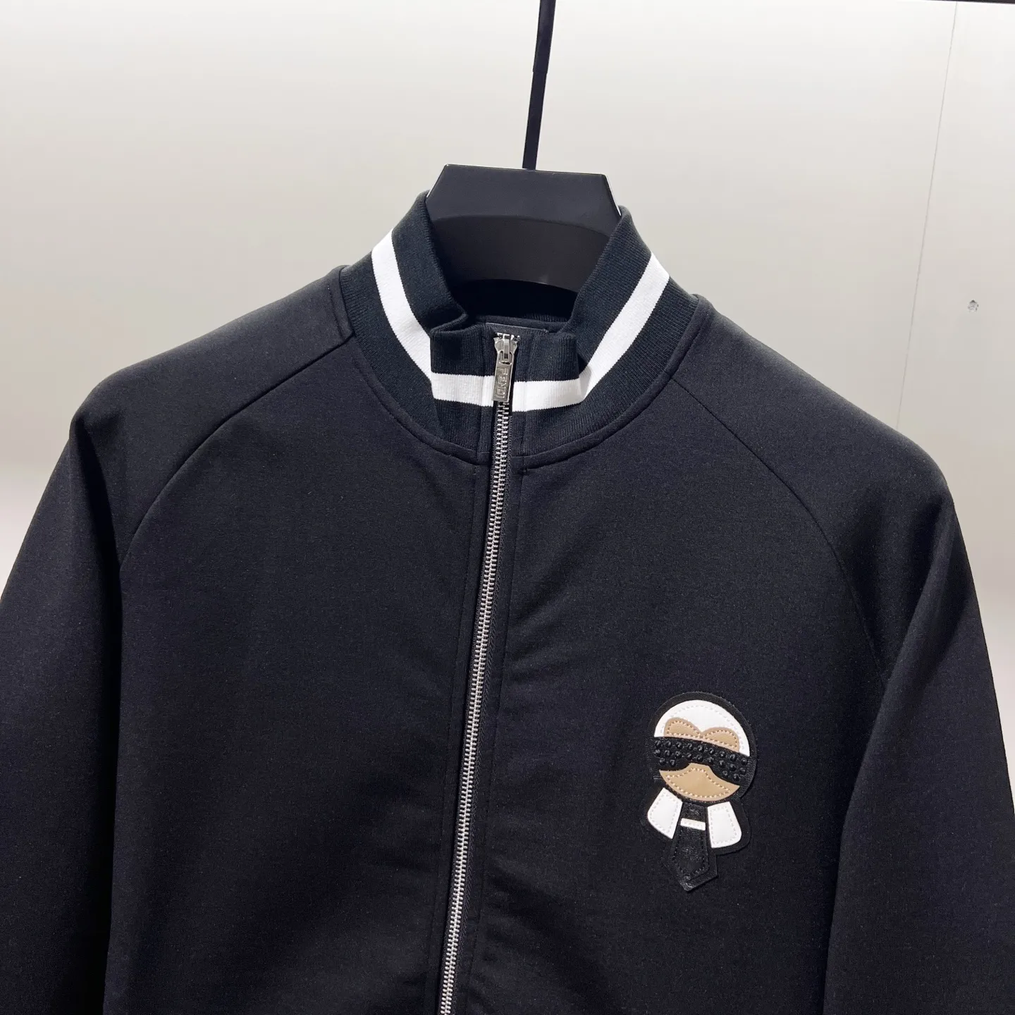 Karl Lagerfeld Patch Zip-Up Track Jacket D19521352 — view 4