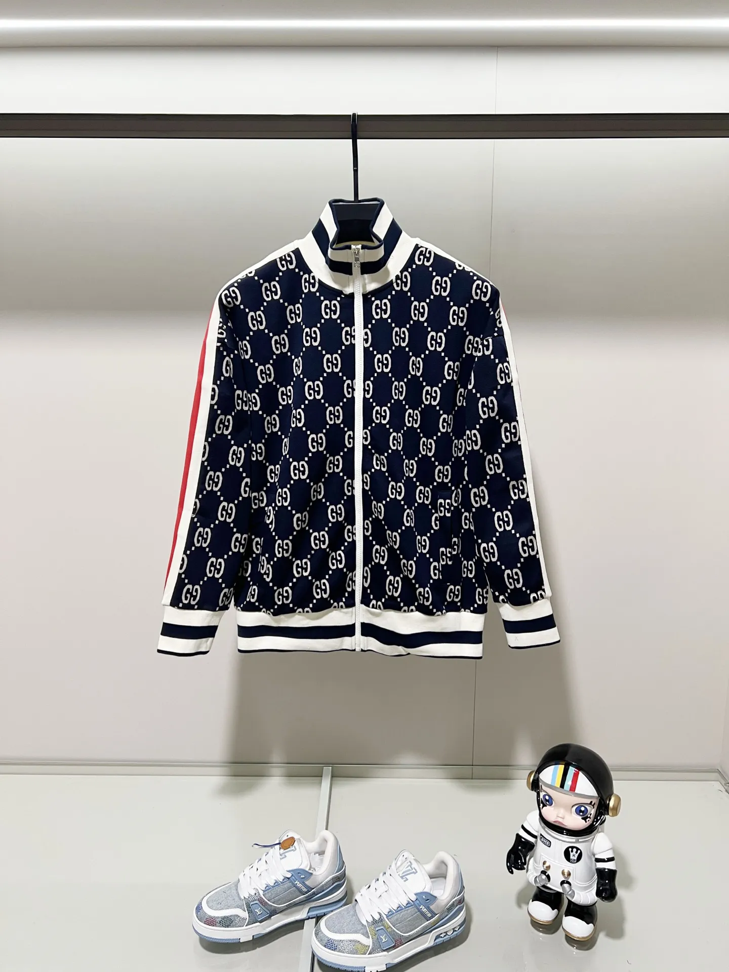 GG Monogram Jacquard Zip-Up Track Jacket D19521375